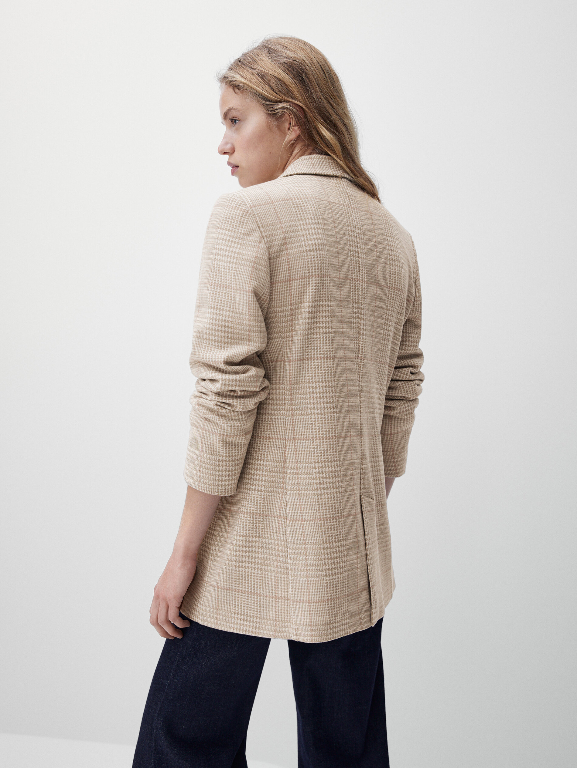 Blazer a quadri rosa - Massimo Dutti Italia