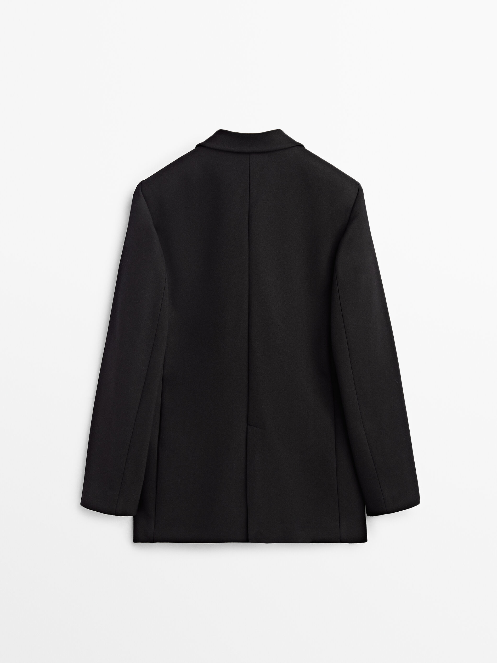 single button black blazer