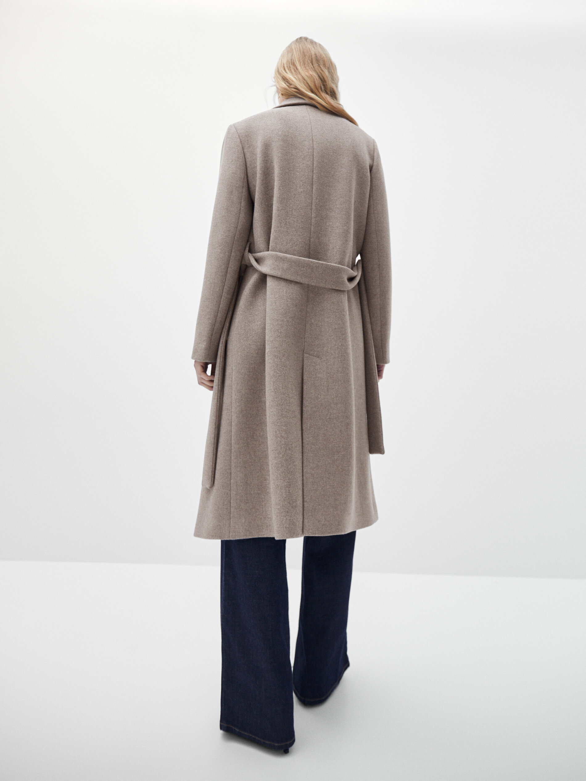 massimo dutti pink coat