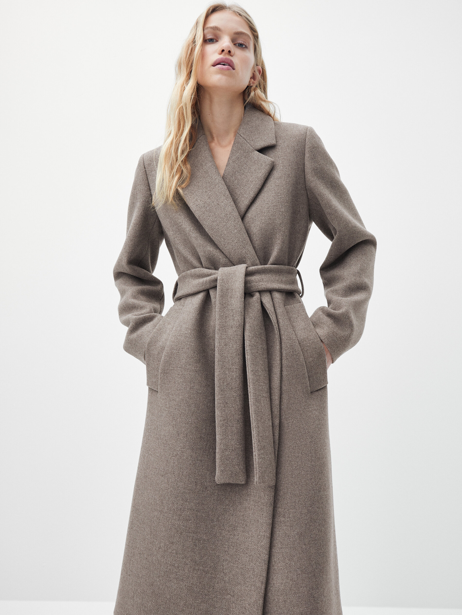 grey robe coat