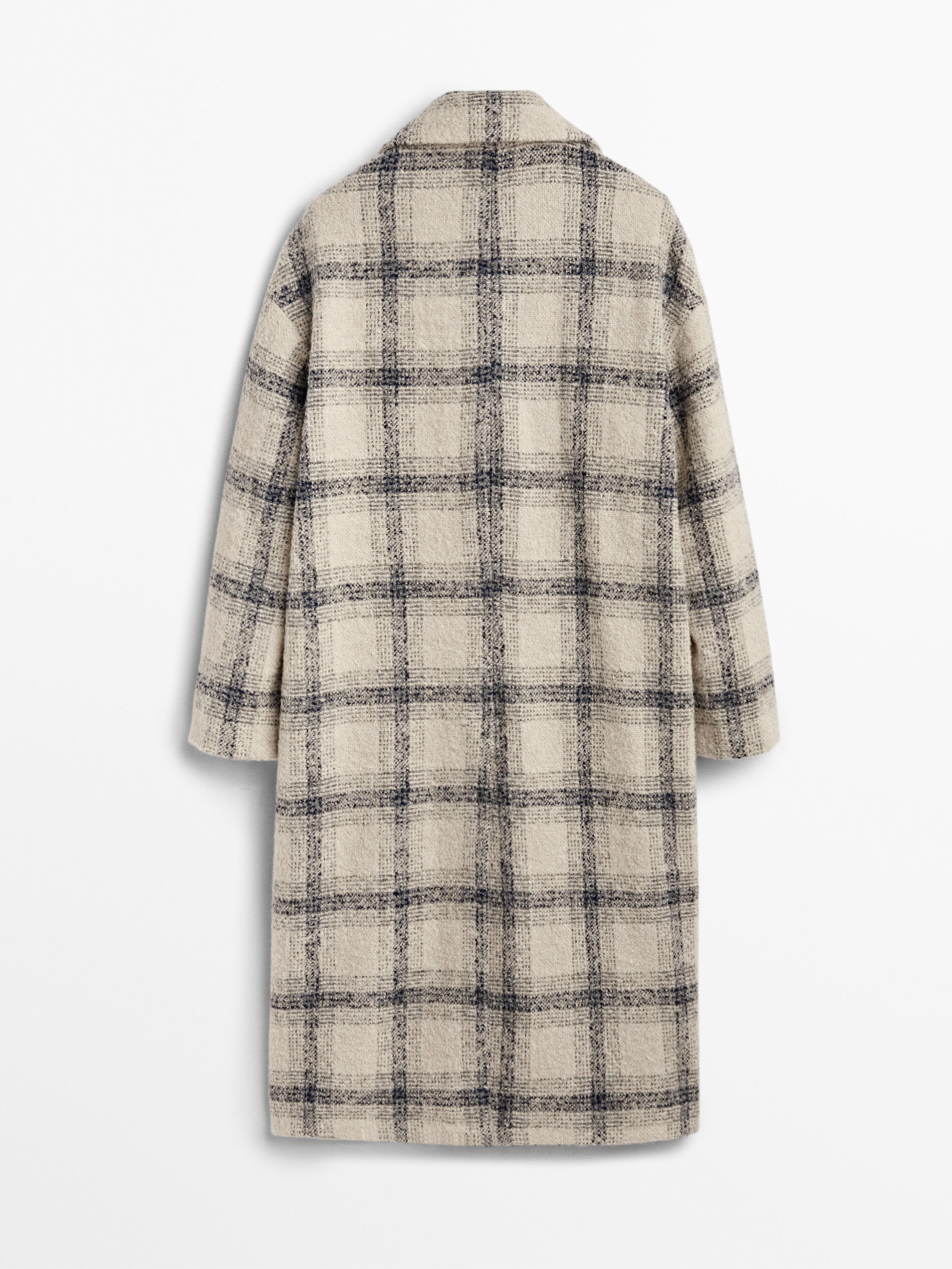 massimo dutti checked coat