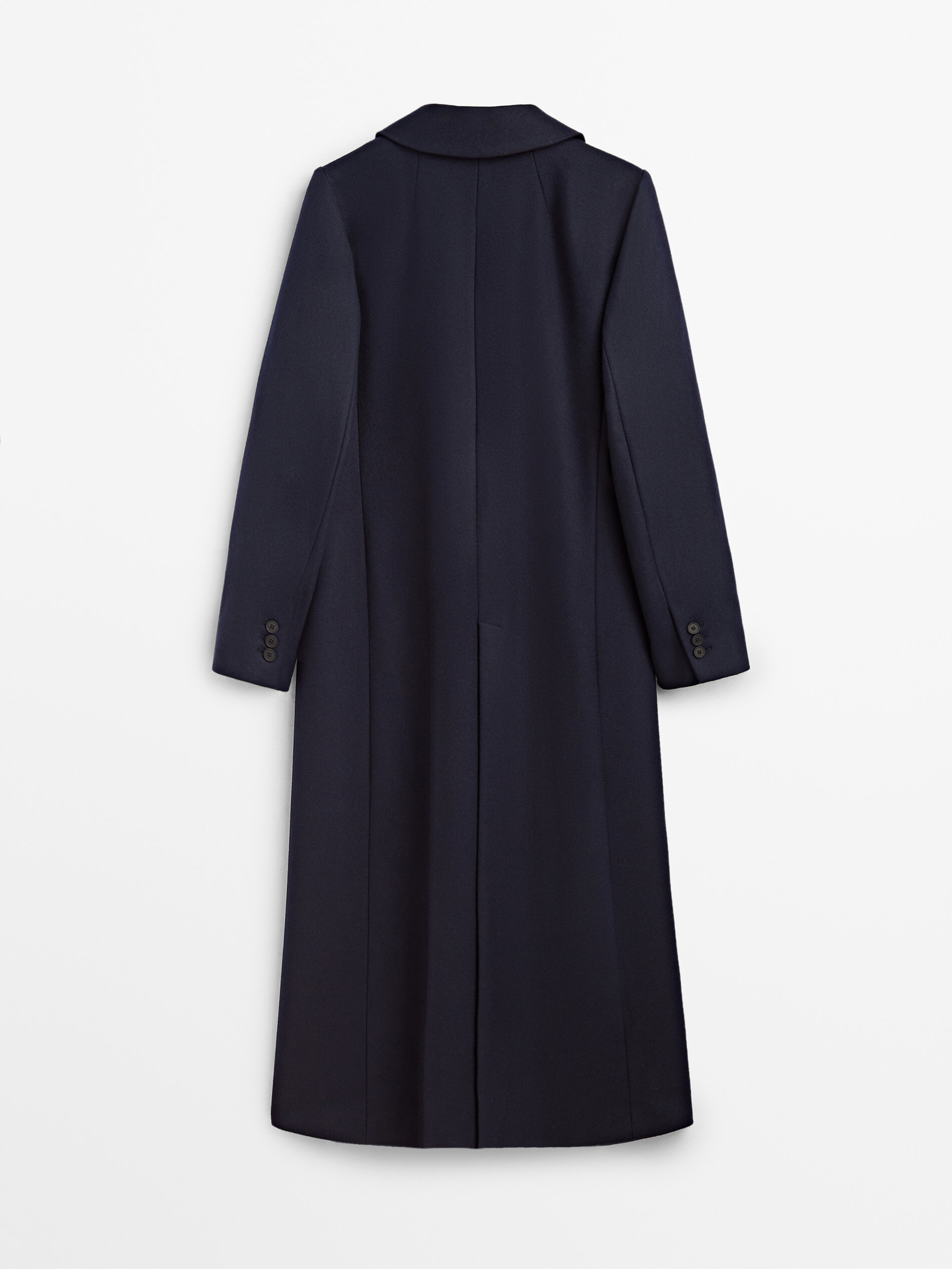 Navy wool womens coat Clearance