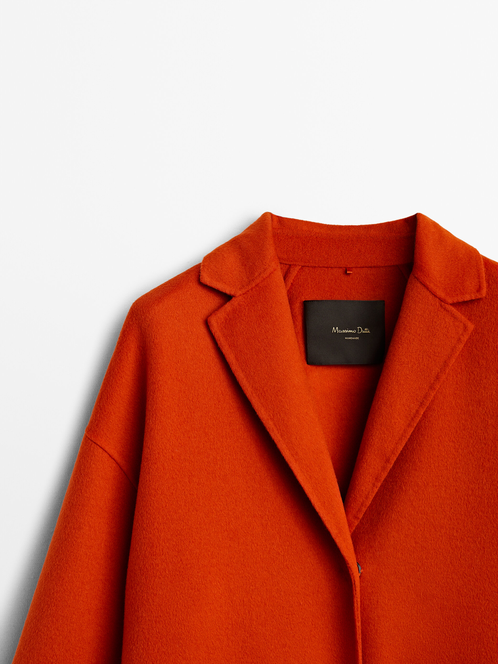 orange wool jacket