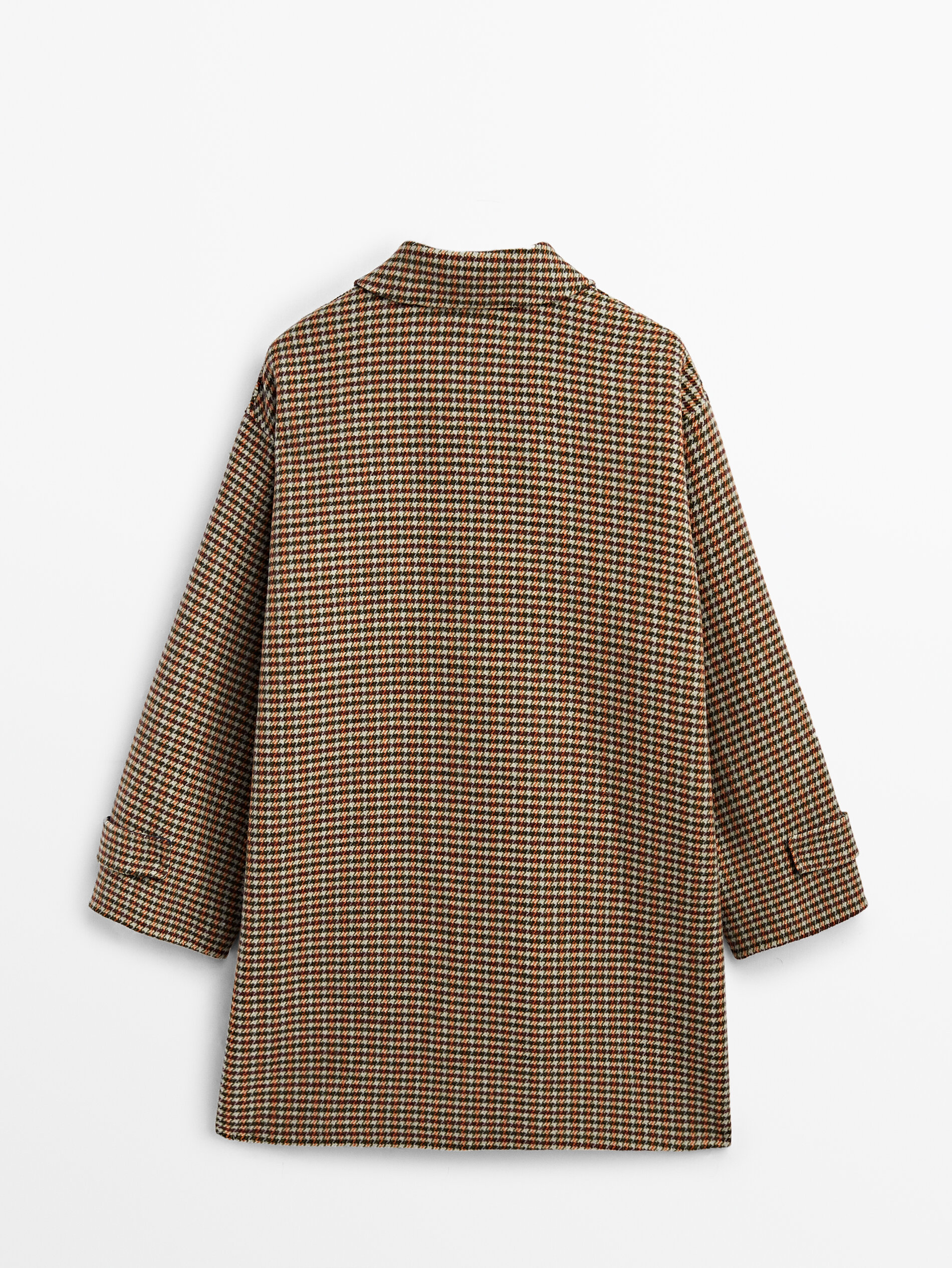 null´s Cropped wool houndstooth coat Massimo Dutti United States 
