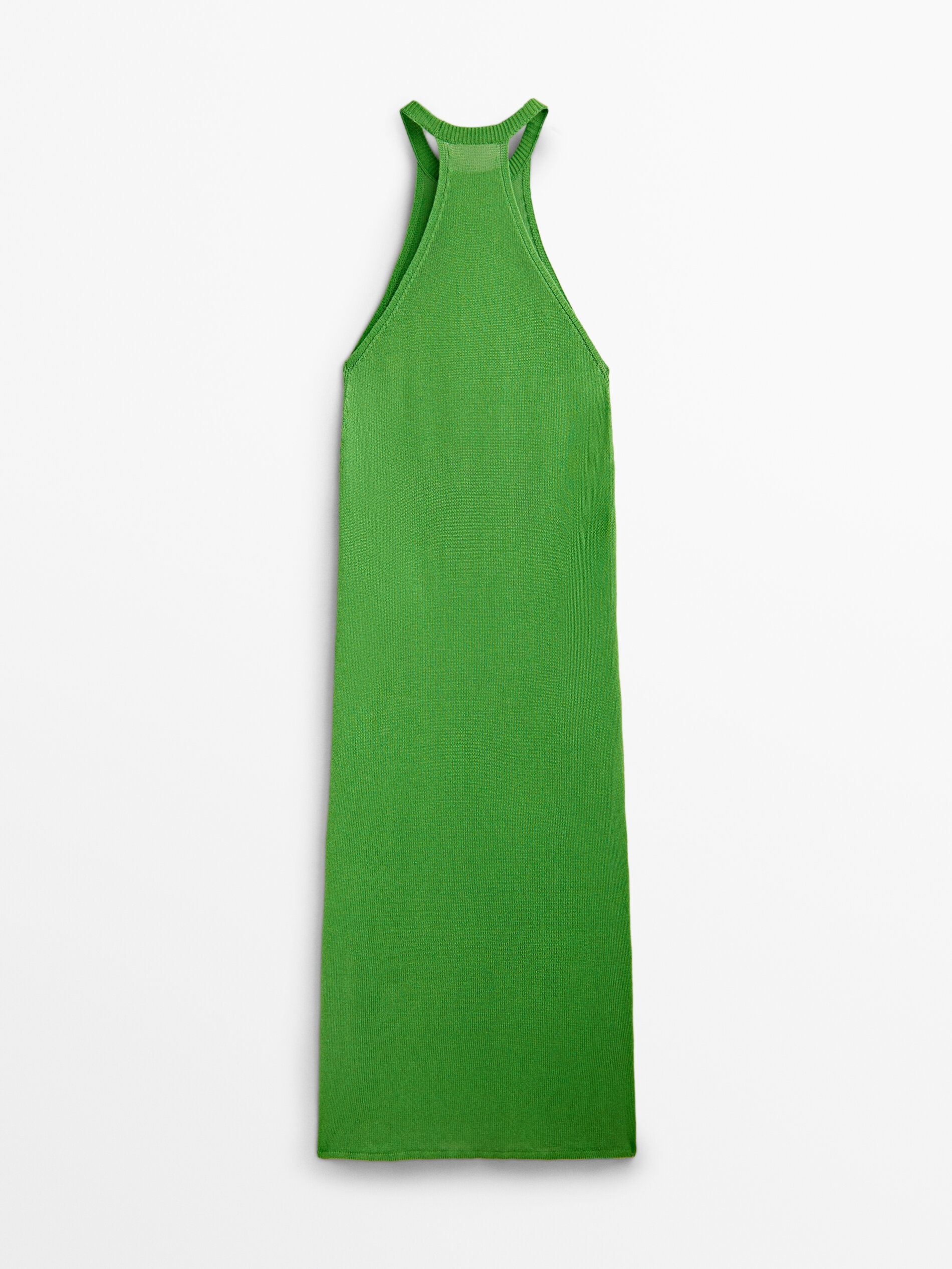 Vestido de punto tirantes - Massimo Dutti España