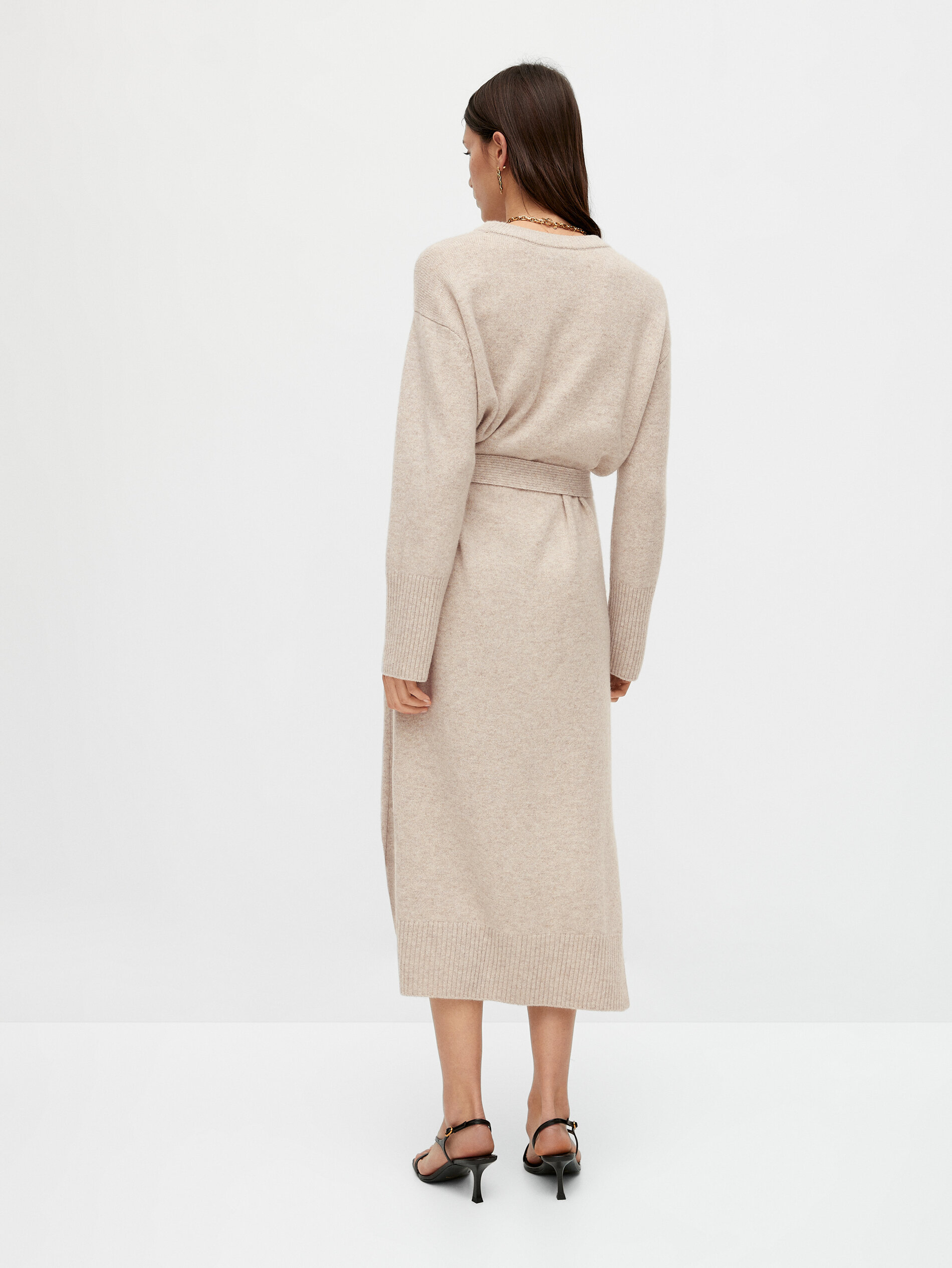 charcoal gray sweater dress