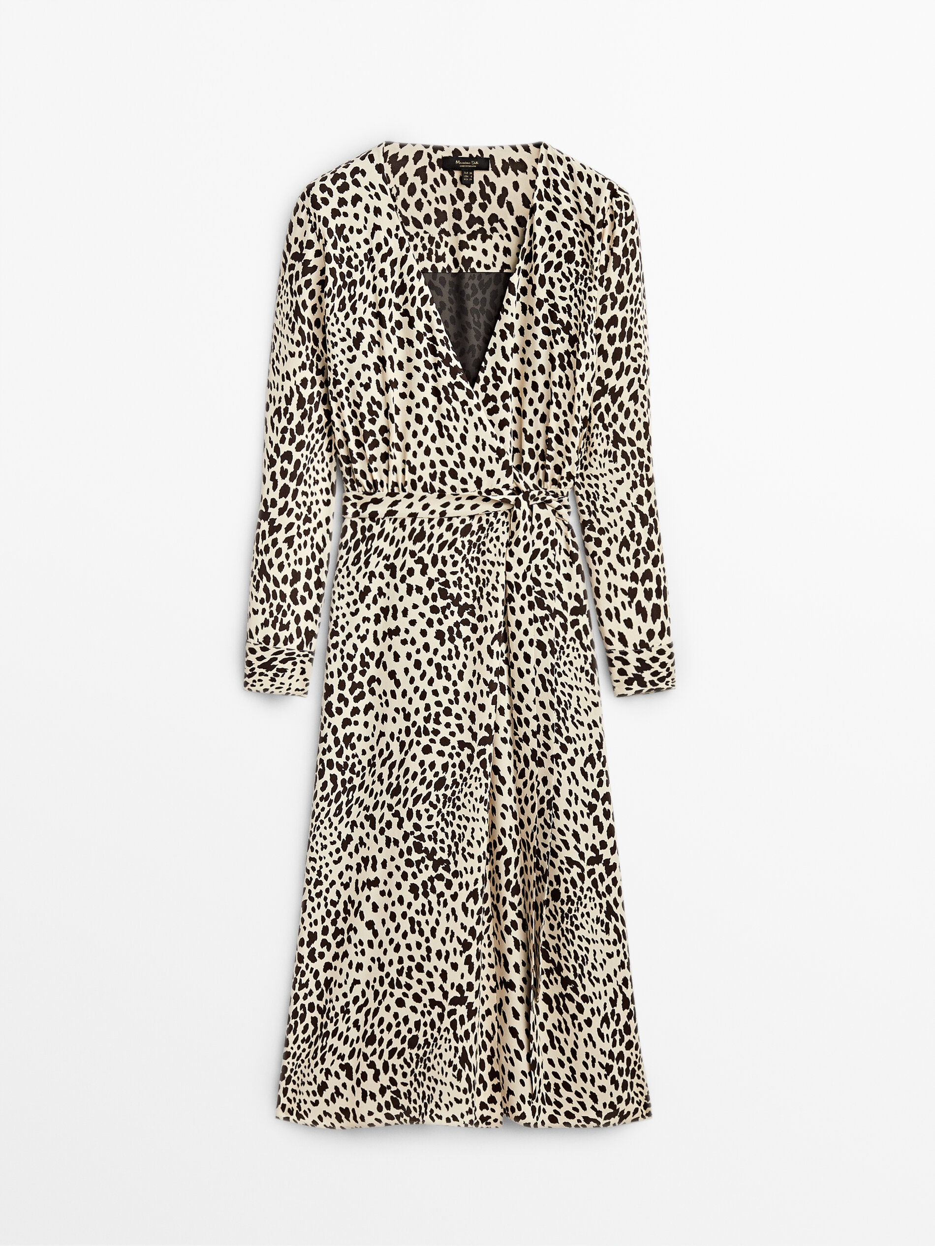massimo dutti leopard dress