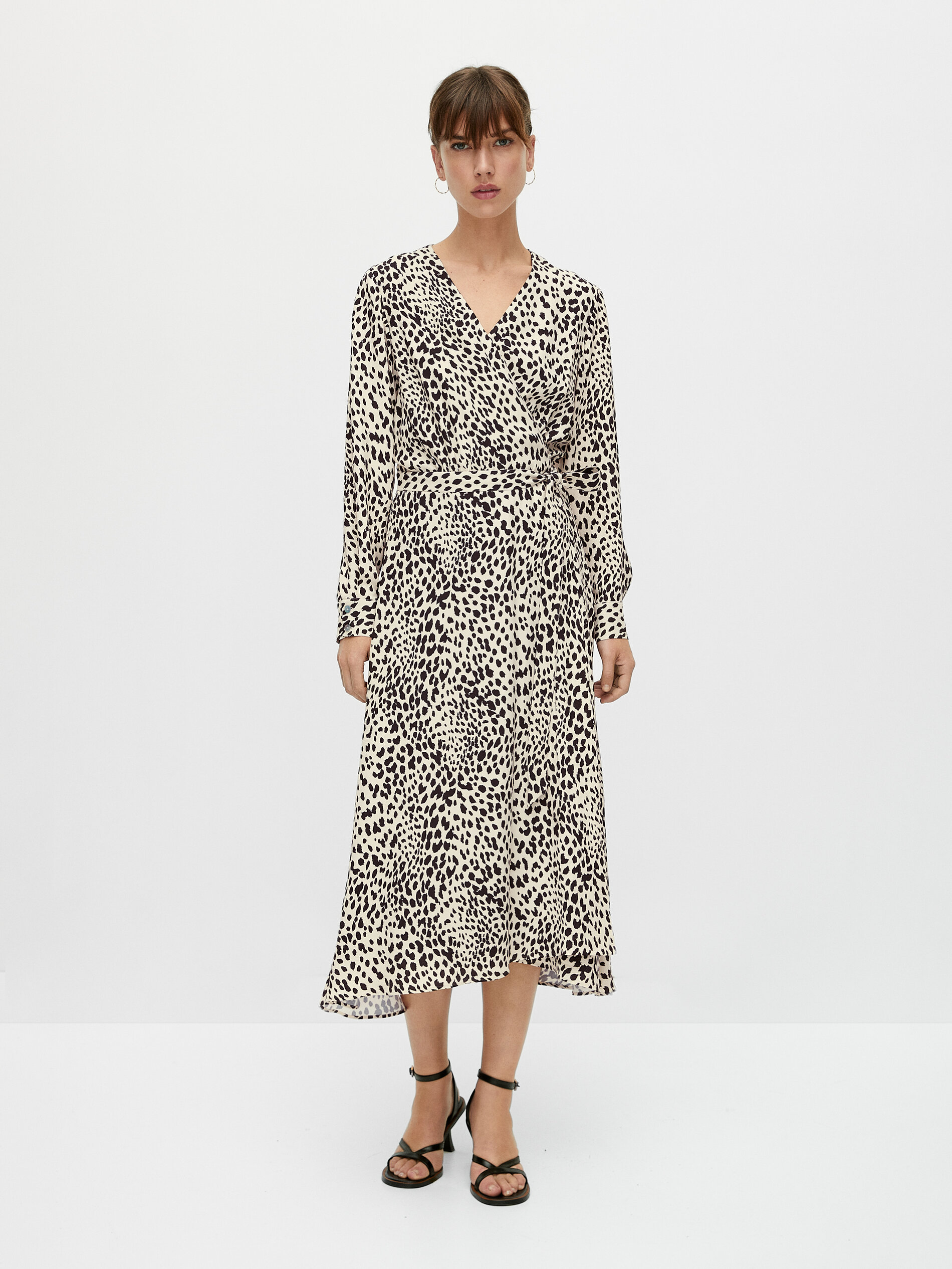 massimo dutti leopard dress
