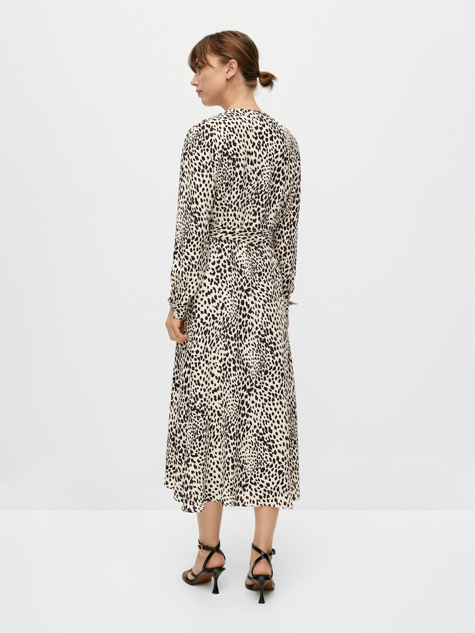 massimo dutti animal print dress