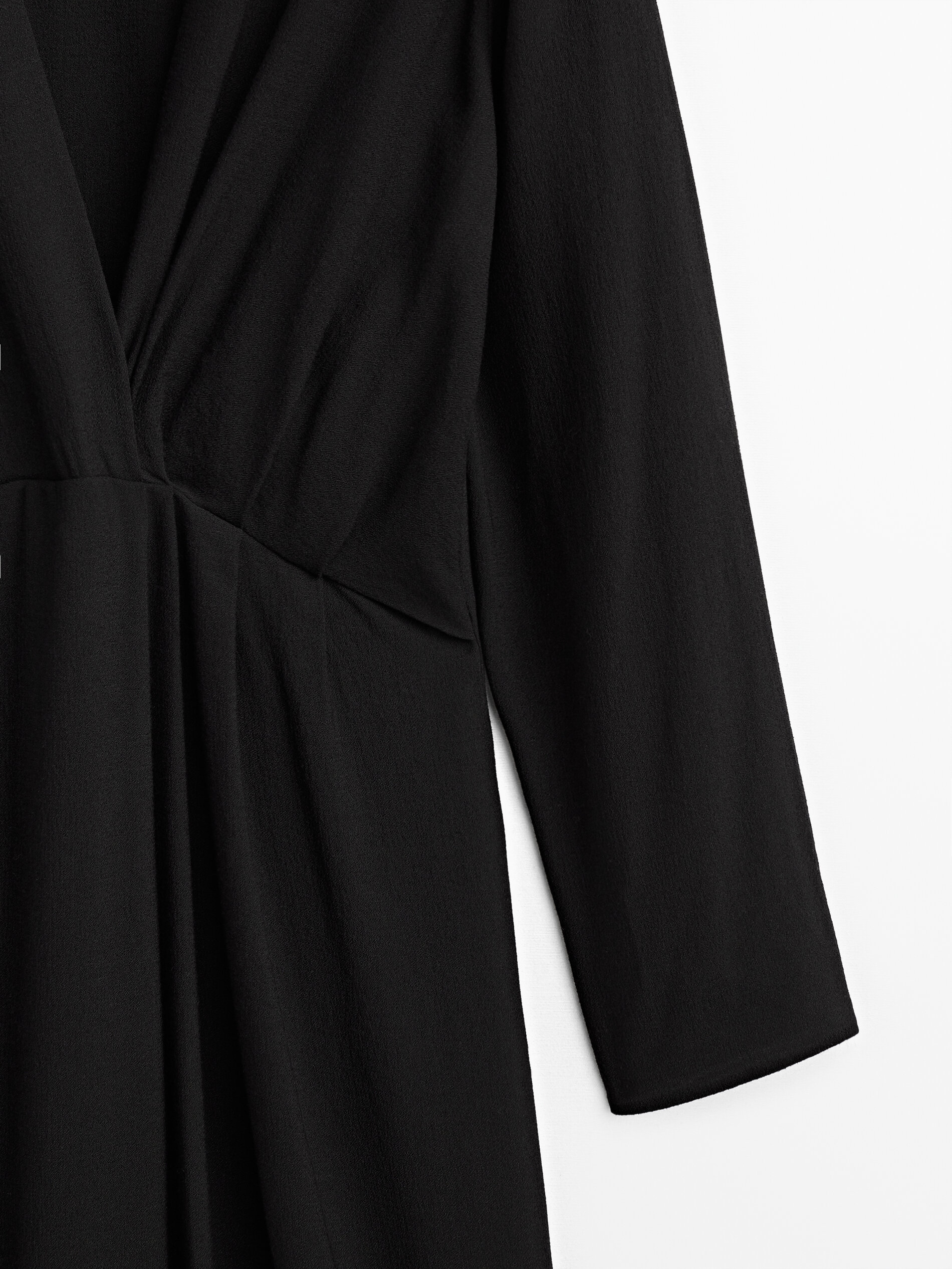 massimo dutti pleated dress