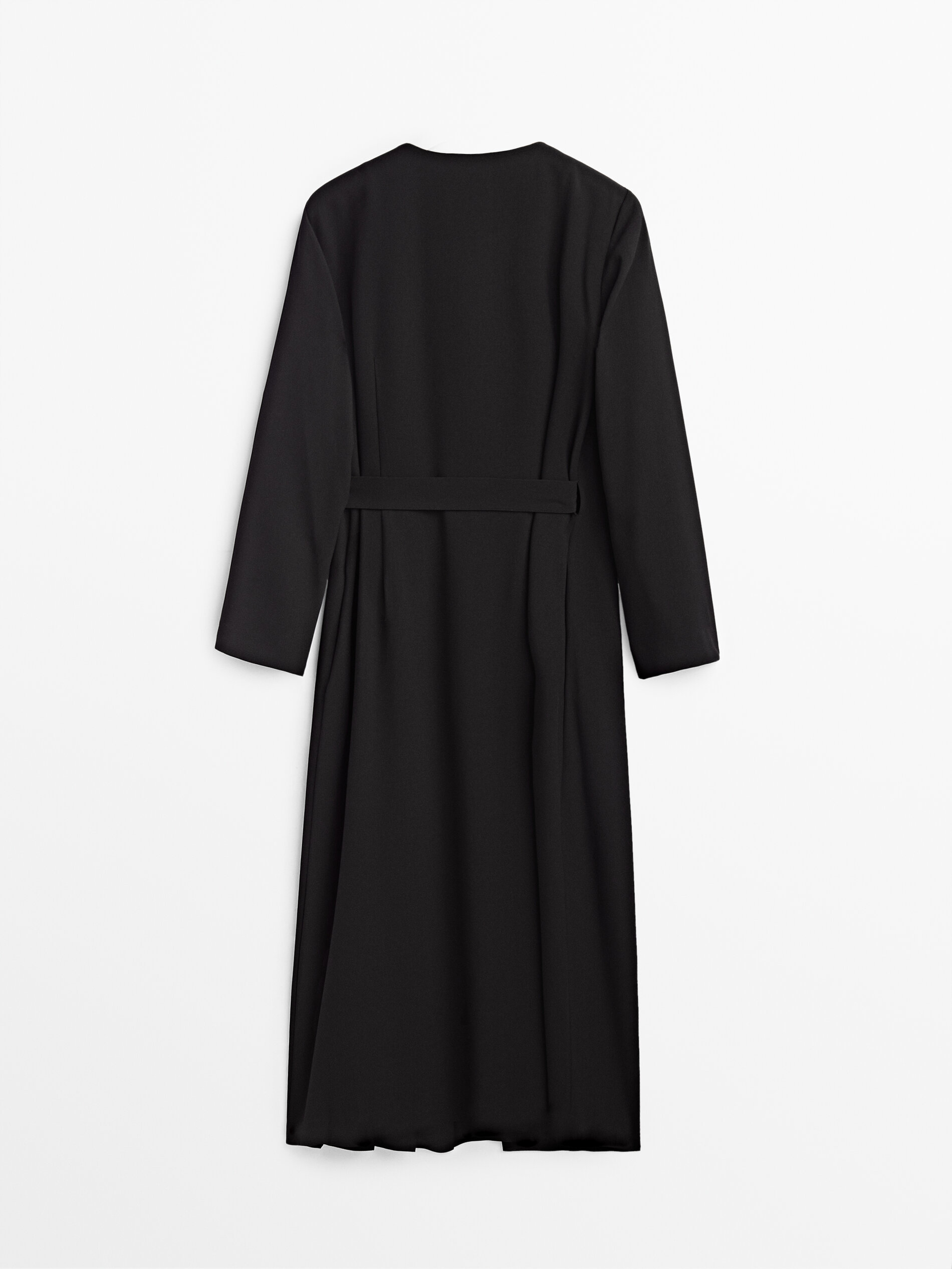 massimo dutti pleated dress