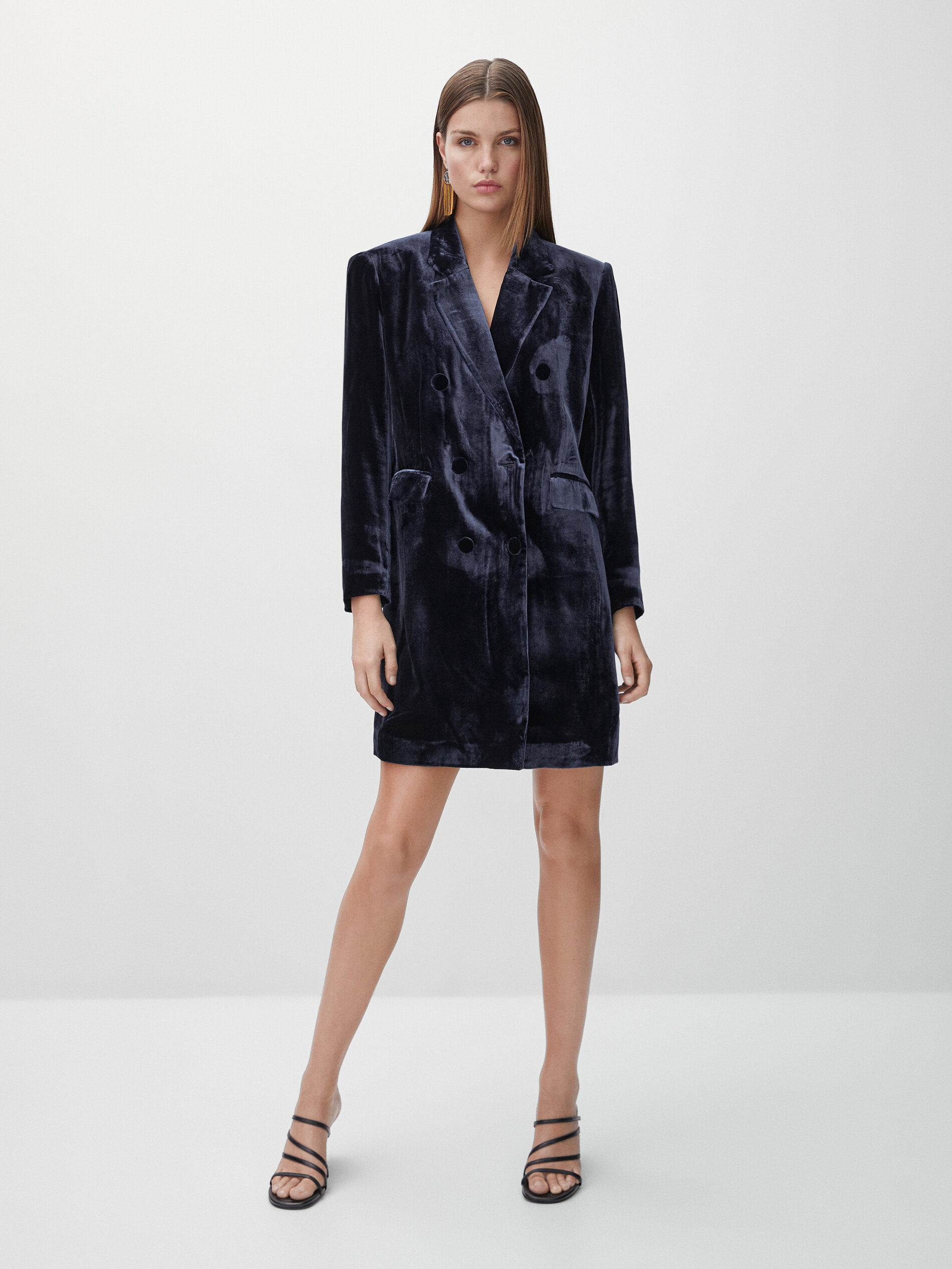 blazer dress velvet