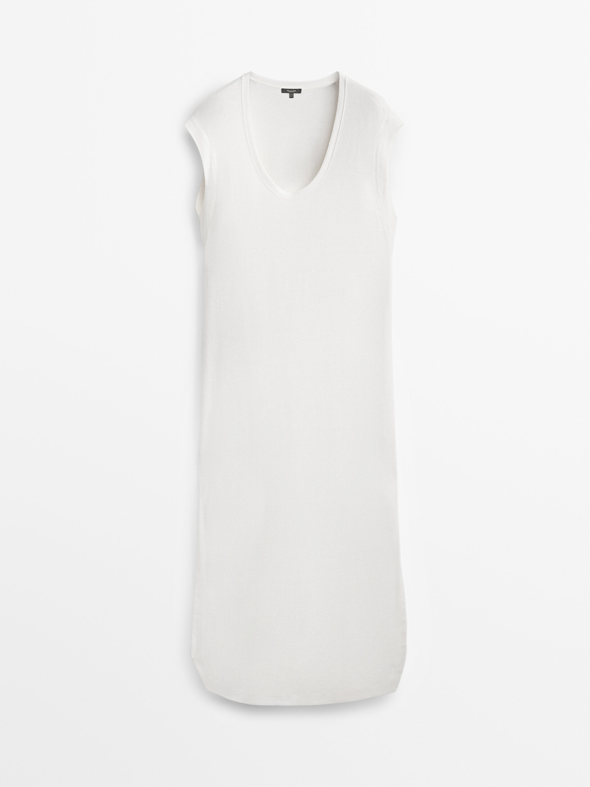 Vestido largo lino algodón - Massimo Dutti España