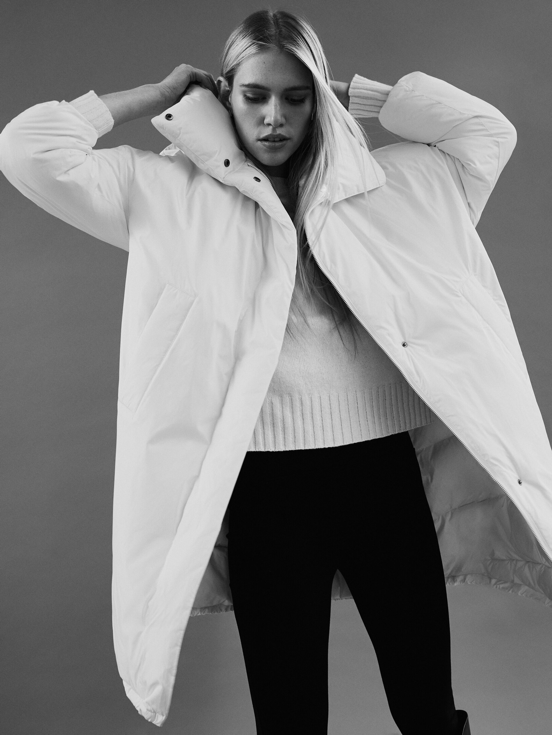 massimo dutti down coat