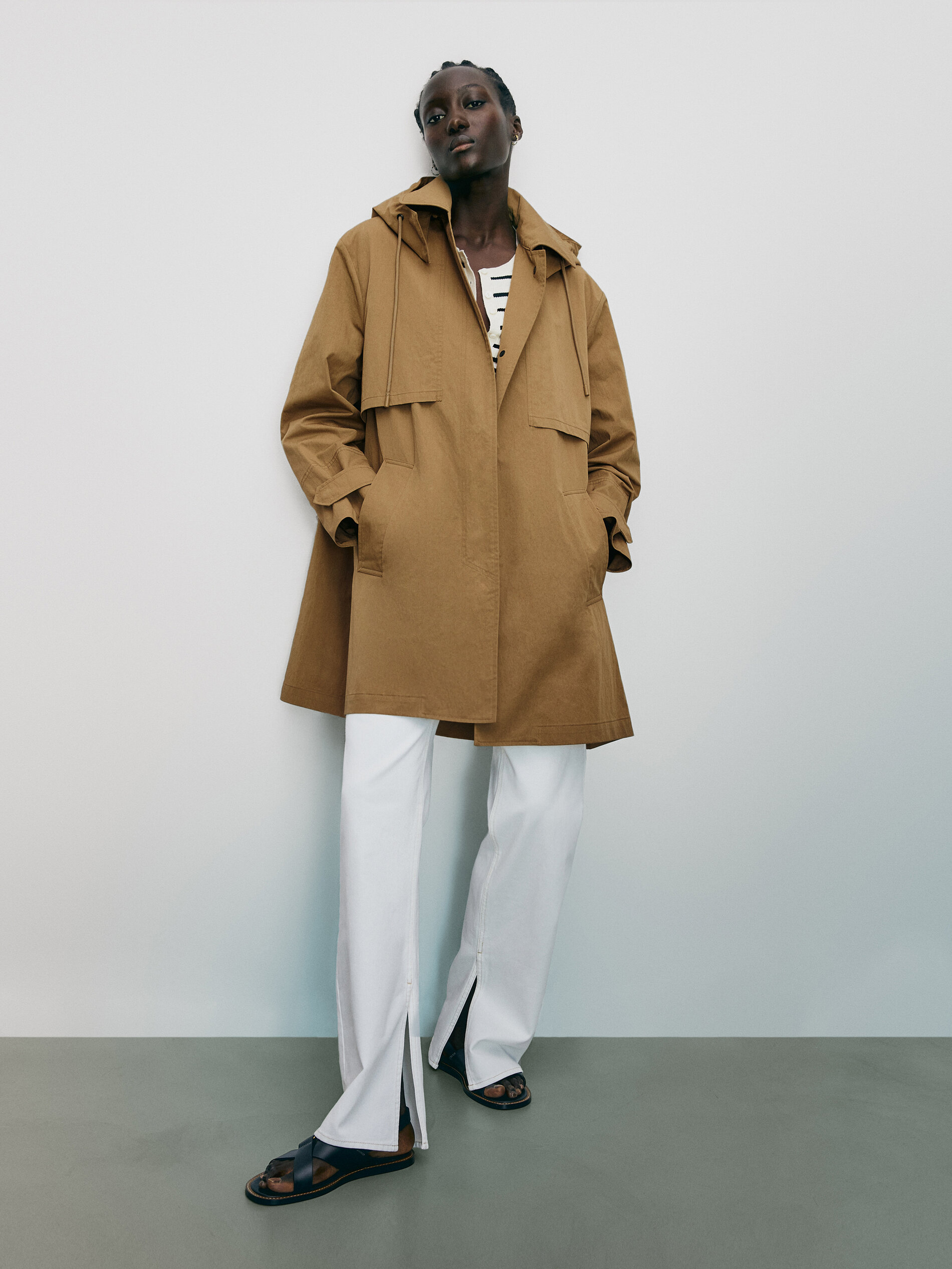 winterjas massimo dutti dames