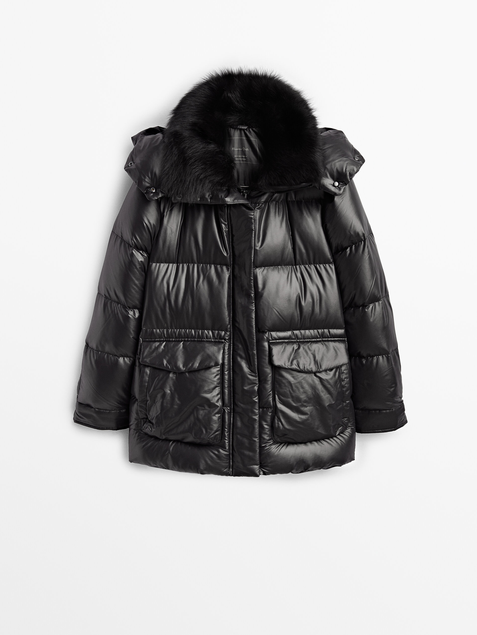 coach aviator puffer jacket