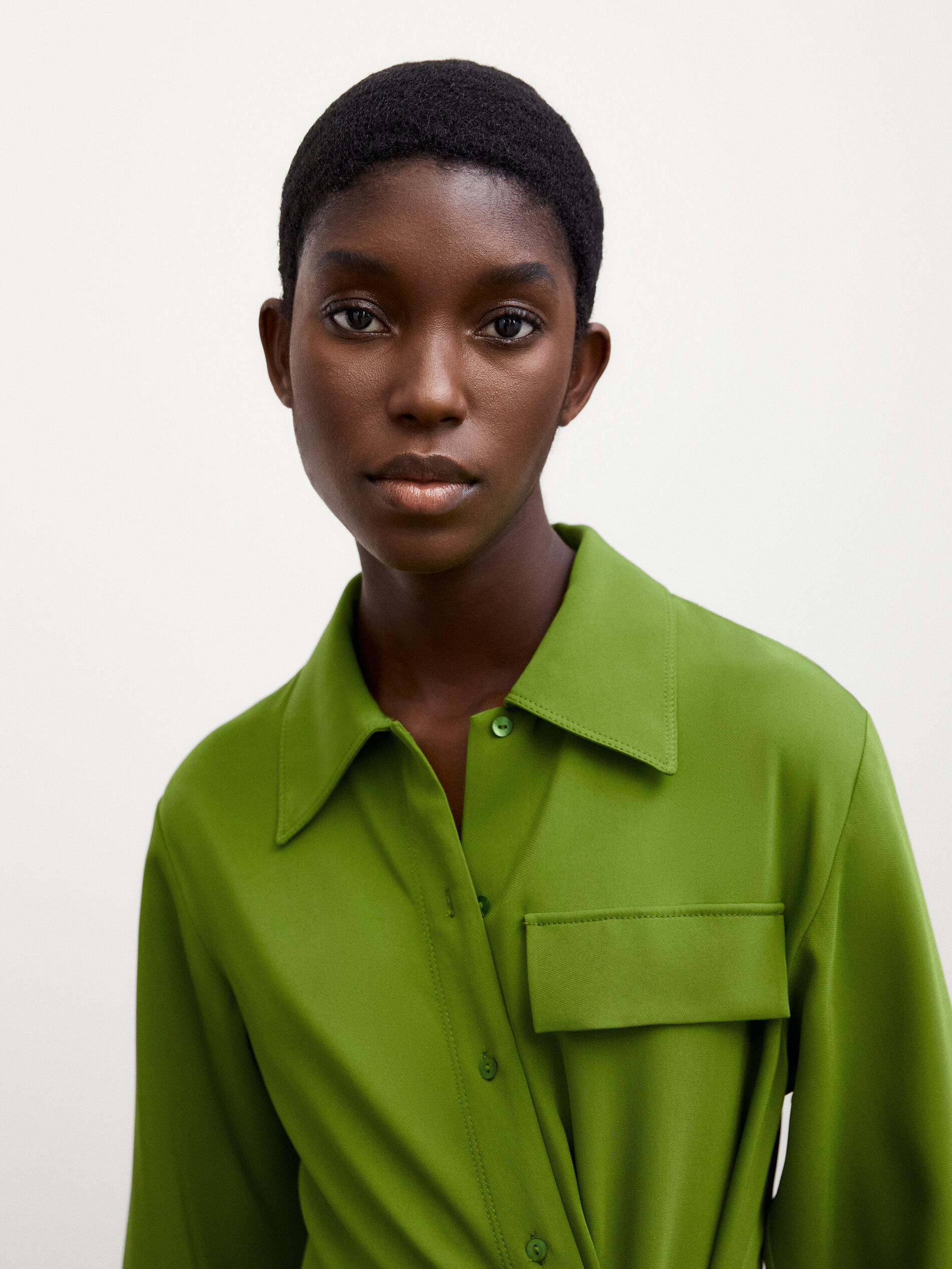 massimo dutti green coat