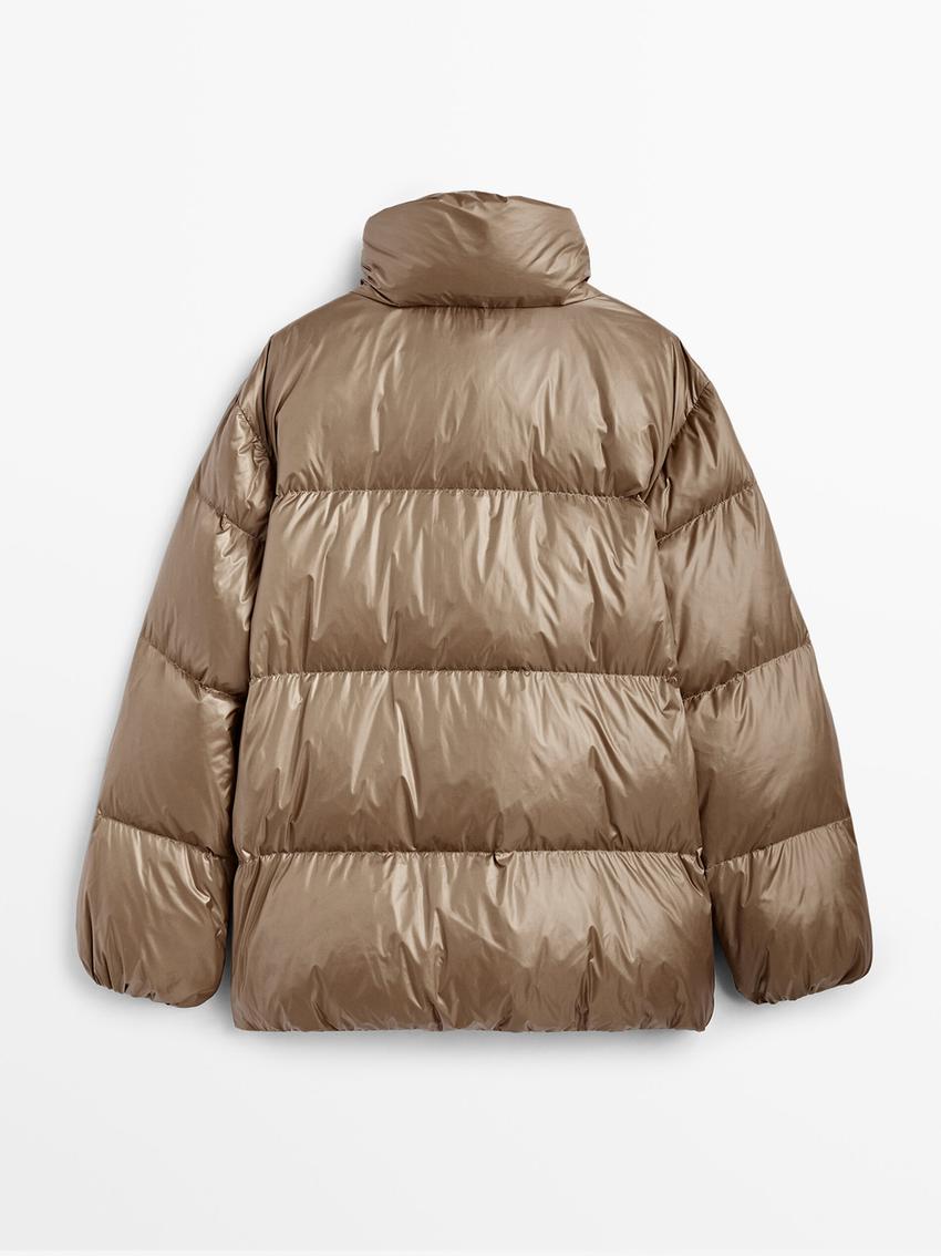 Null S Puffer Down Jacket With Side Zip Massimo Dutti United States Of America