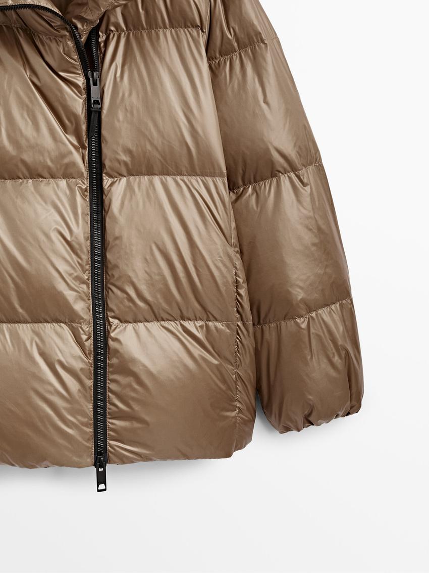 Null S Puffer Down Jacket With Side Zip Massimo Dutti United States Of America