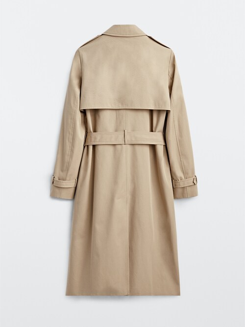 Classic Cotton Trench Coat Massimo, Can You Iron A Trench Coat