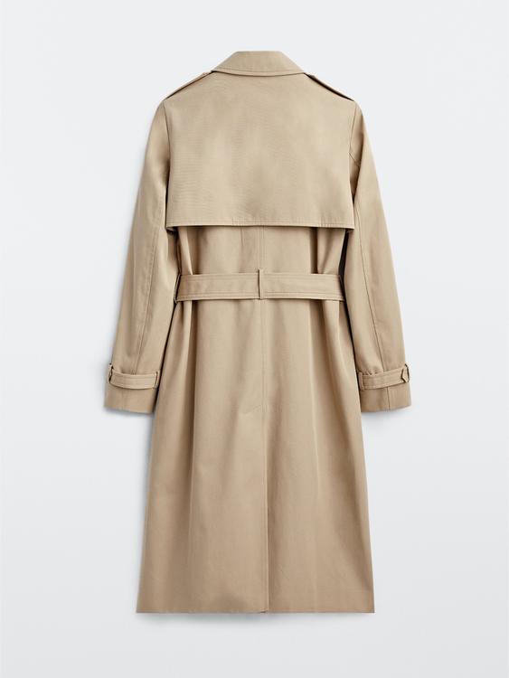 Classic Cotton Trench Coat Massimo Dutti Slovenia Classic Cotton Trench Coat Massimo, Can You Iron A Trench Coat