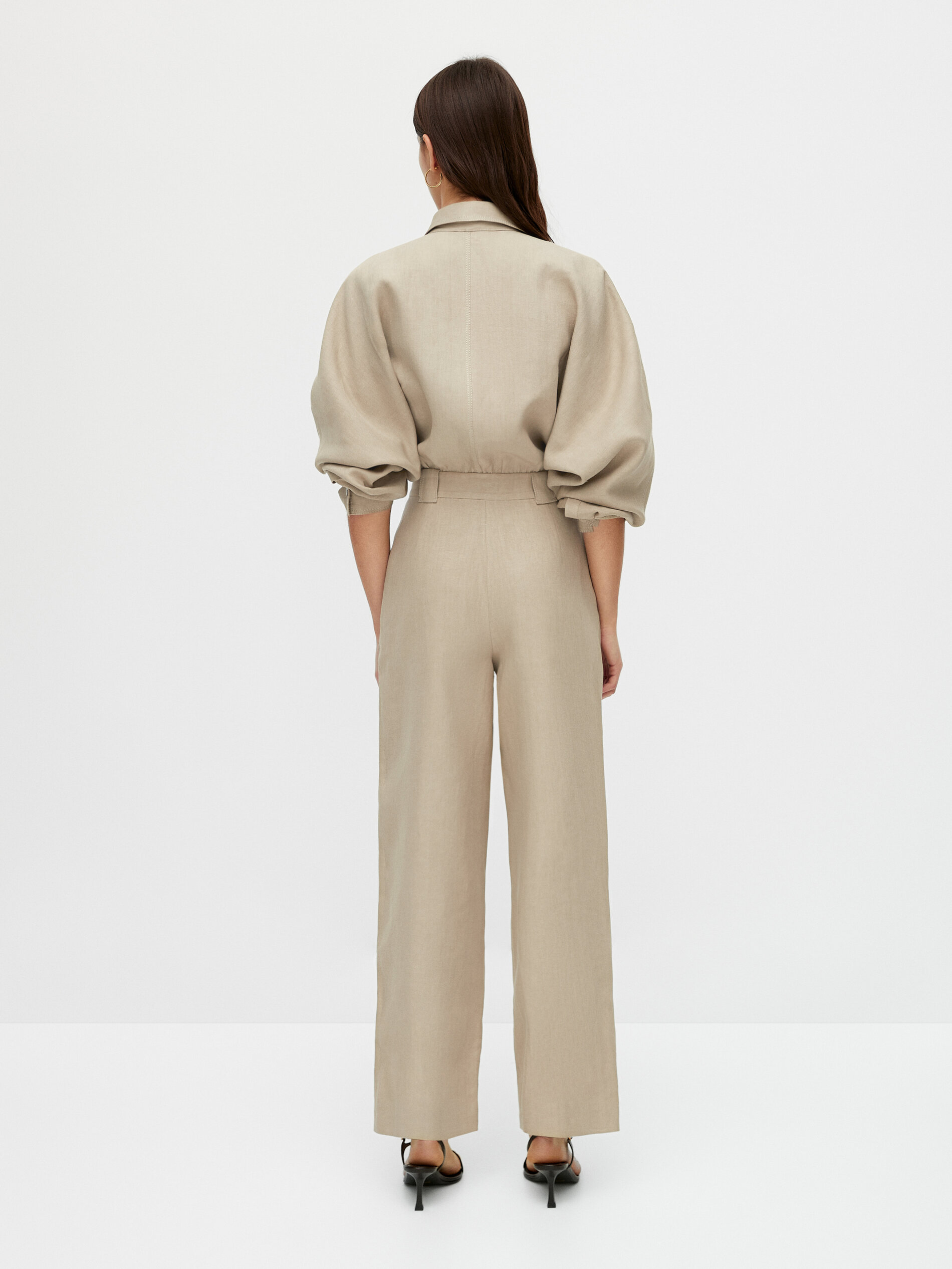Mono largo 100% lino - Massimo Dutti España