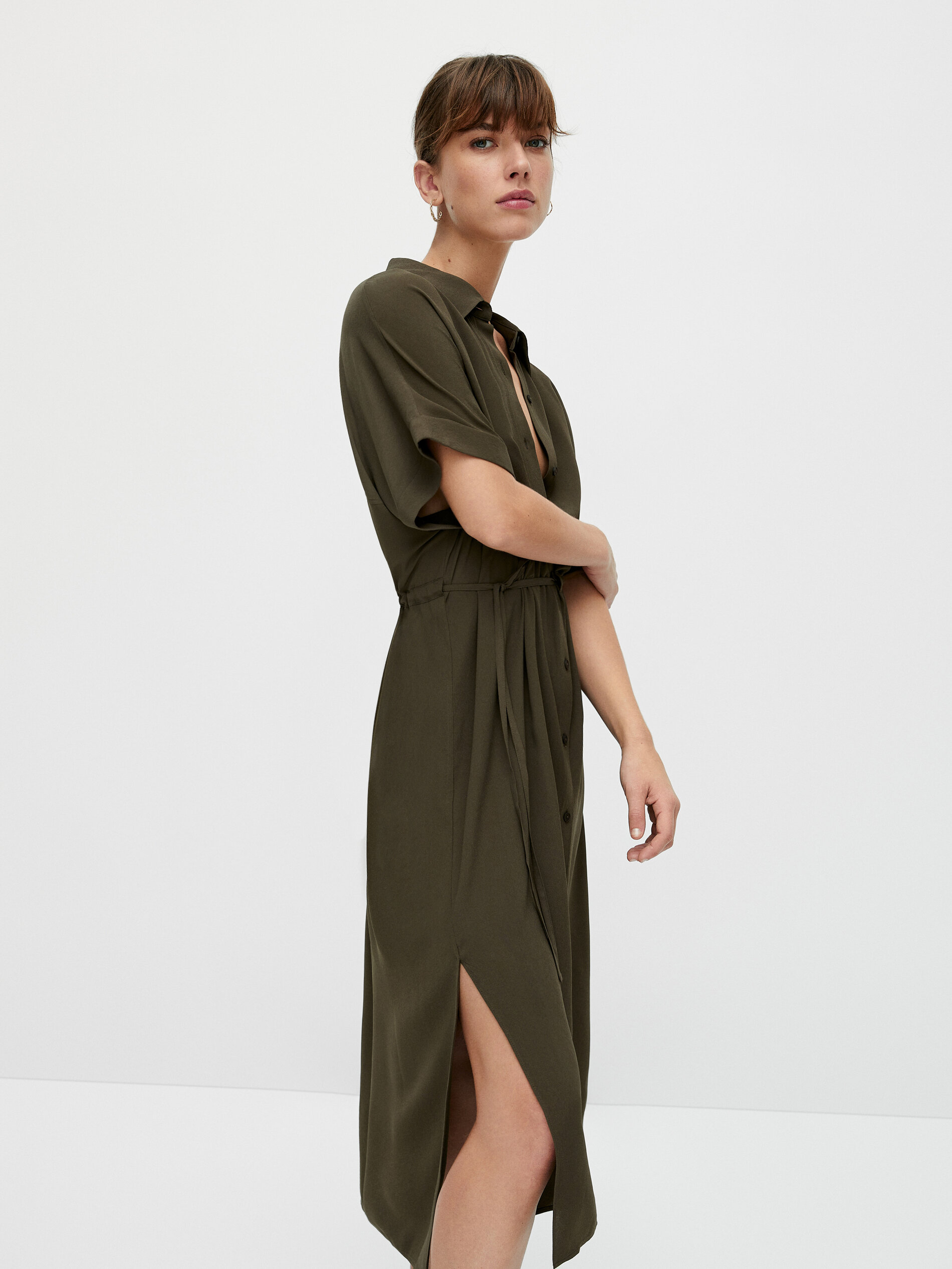 Vestito chemisier lungo - Massimo Dutti Italia