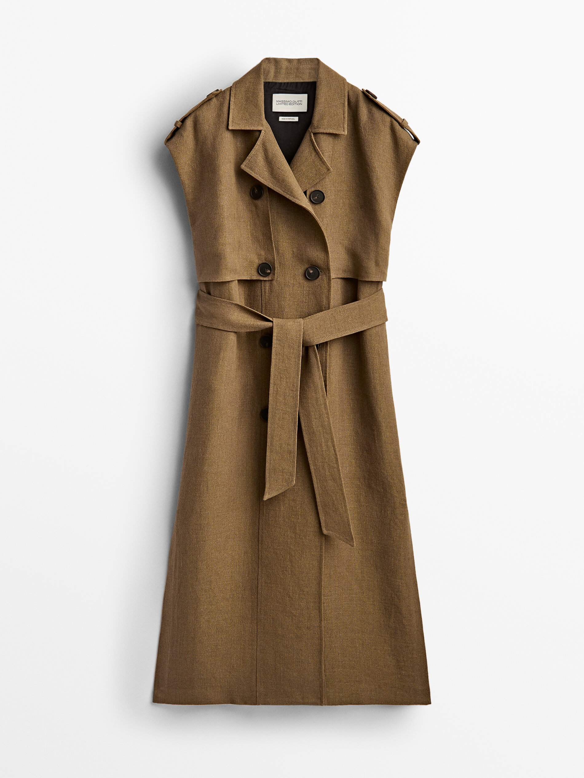 Vestito di lino senza maniche Limited Edition - Massimo Dutti Italia