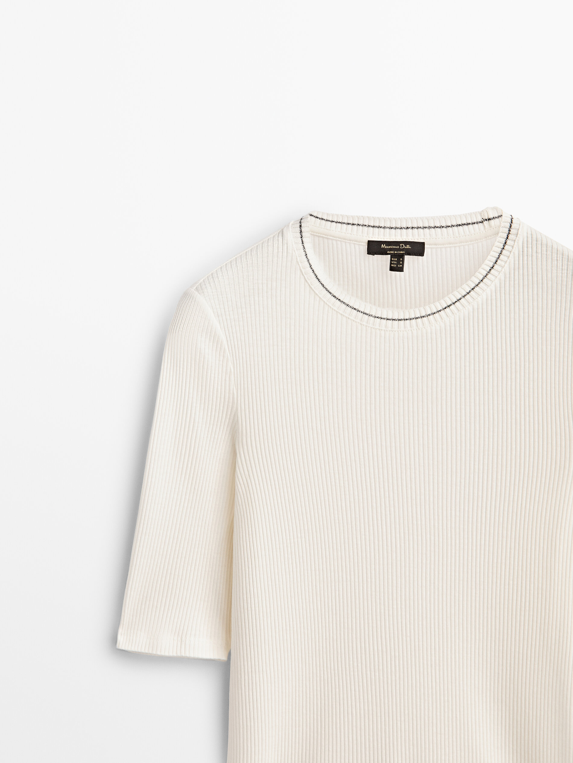 ribbed crew neck meaning