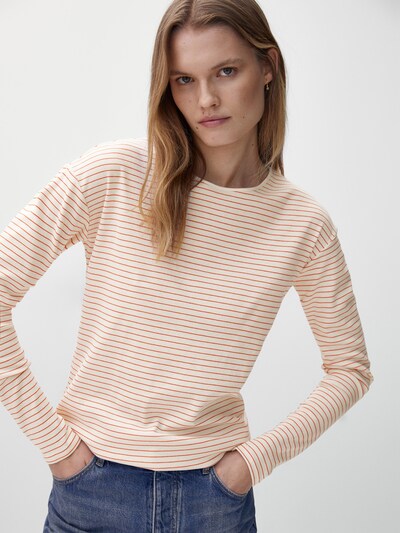 마시모두띠 Massimo Dutti Thin striped cotton T-shirt
