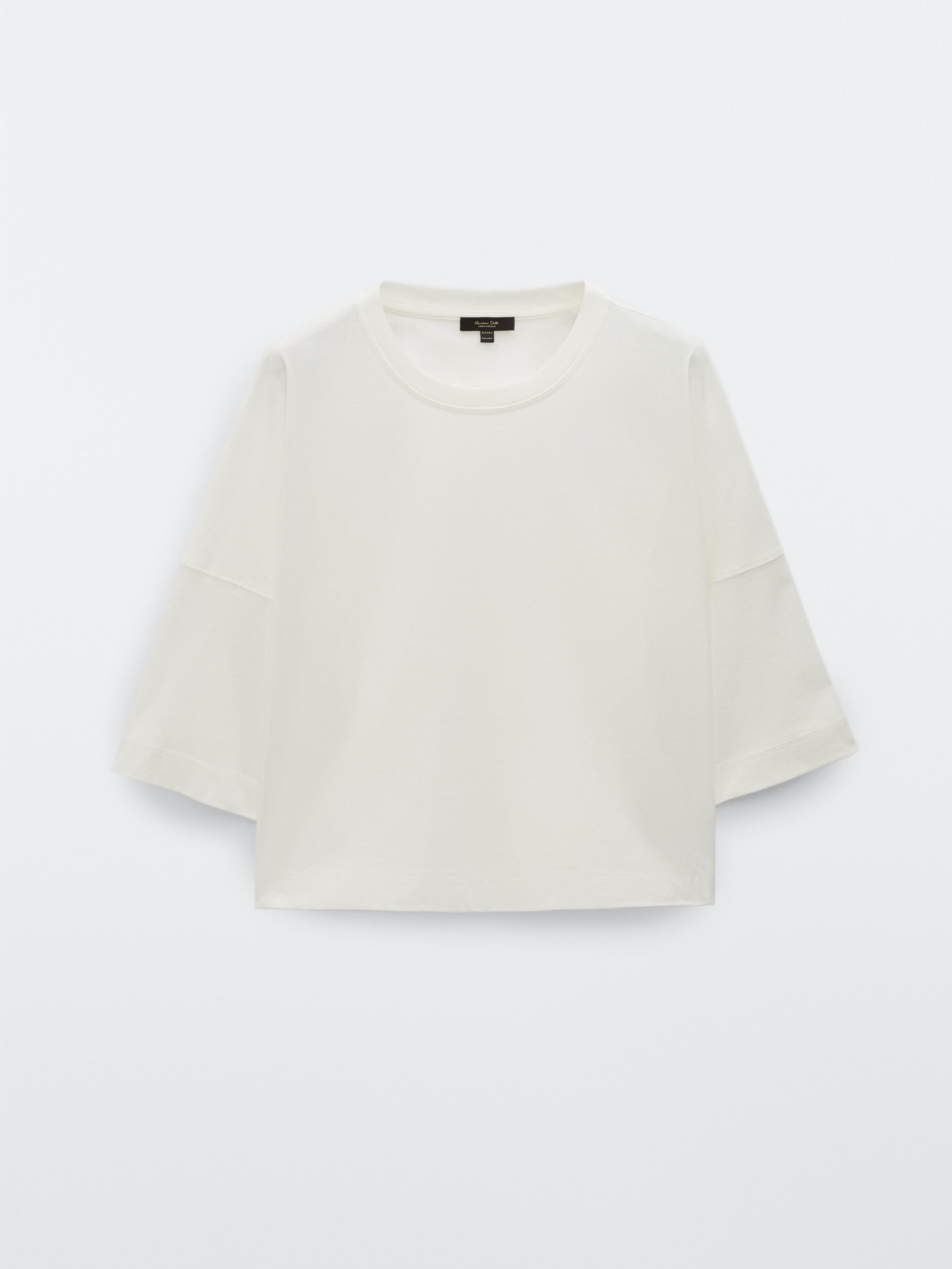 100% cotton mid-sleeve T-shirt 