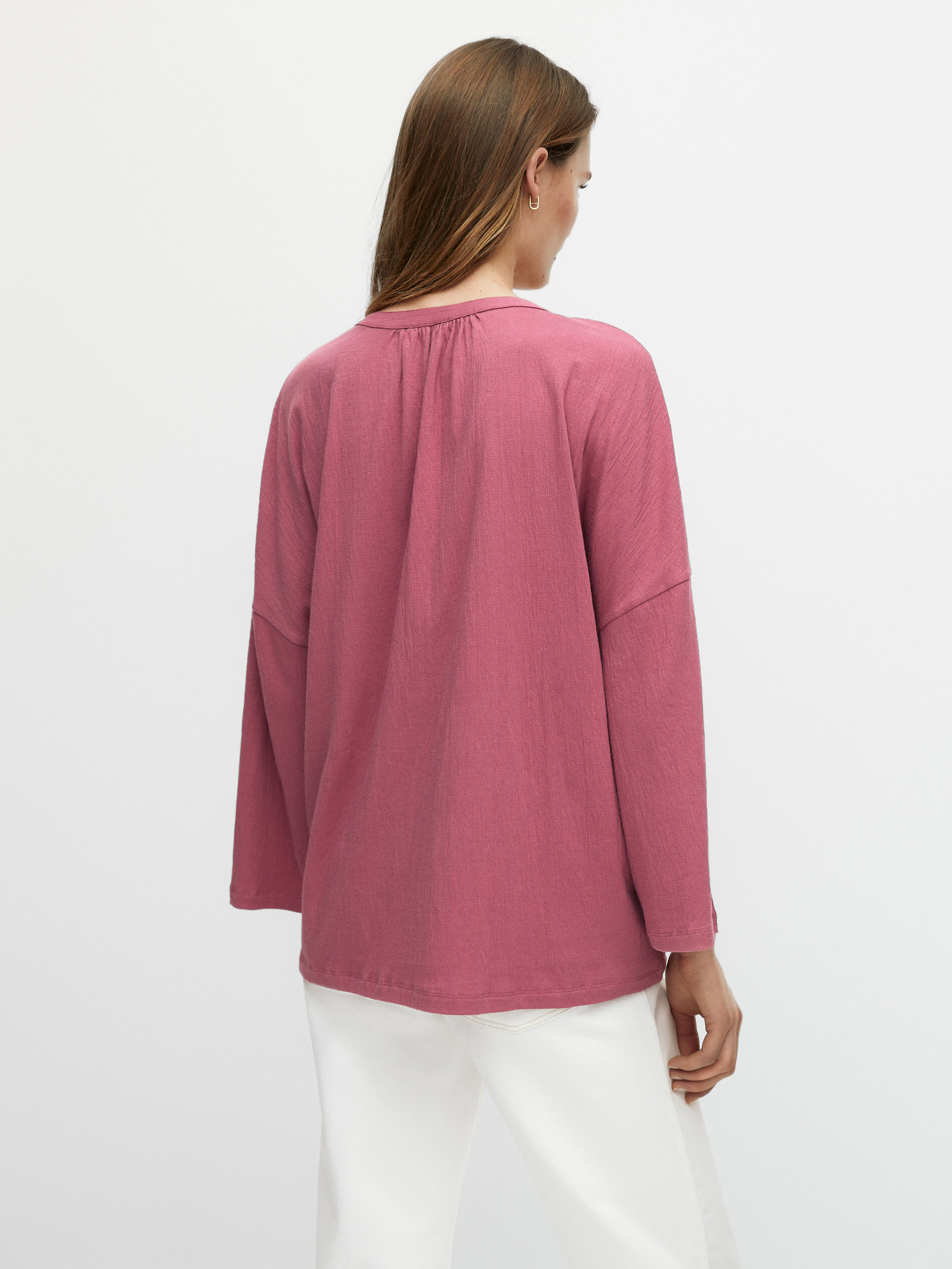Blusa fluida bambula algodón - Massimo Dutti España