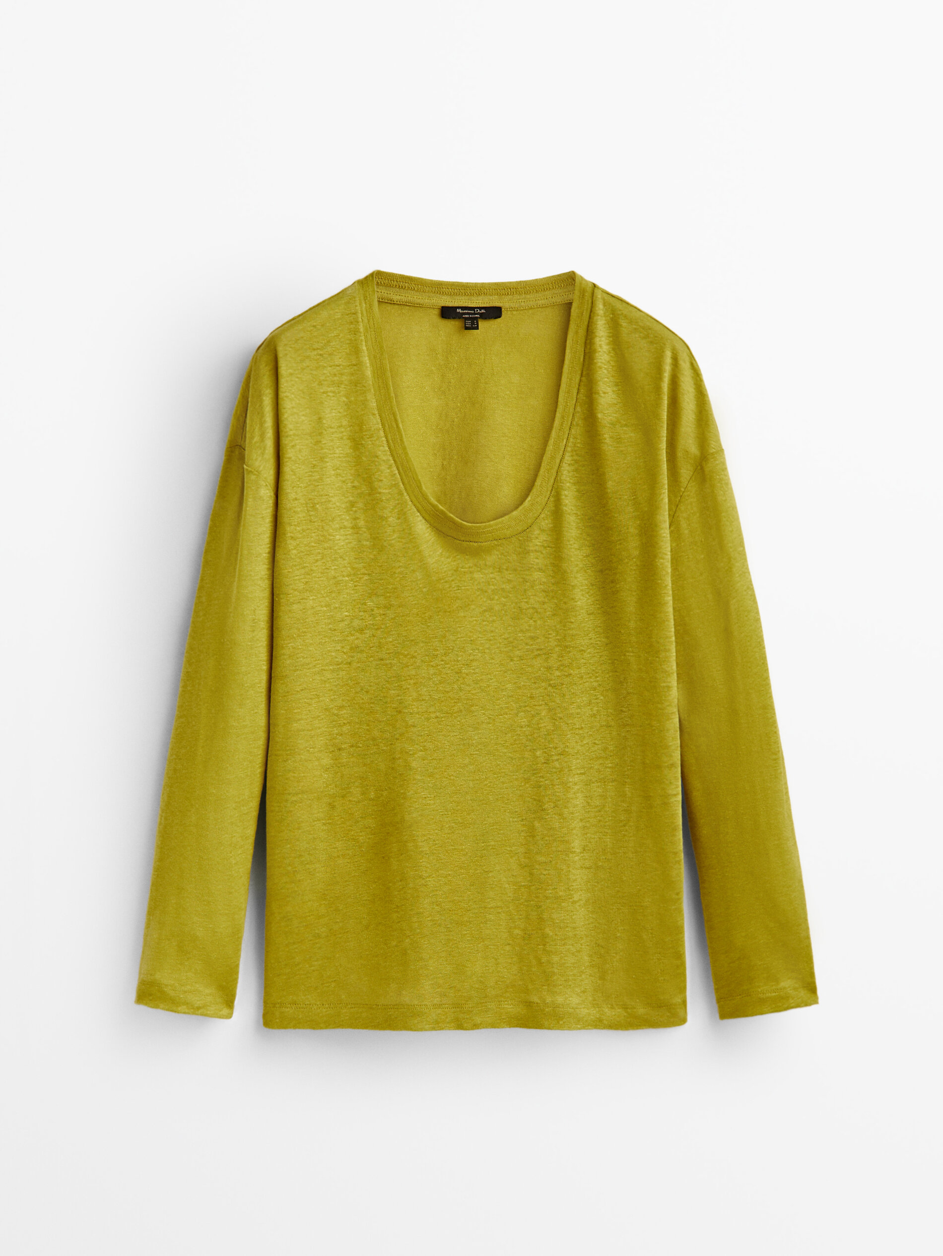100% linen long sleeve T-shirt 