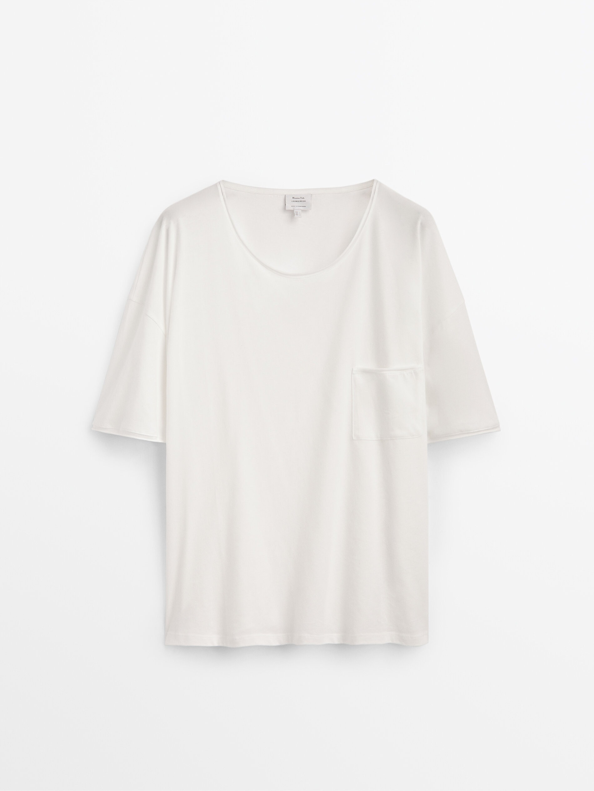 Camiseta pijama manga corta algodón - Massimo Dutti México