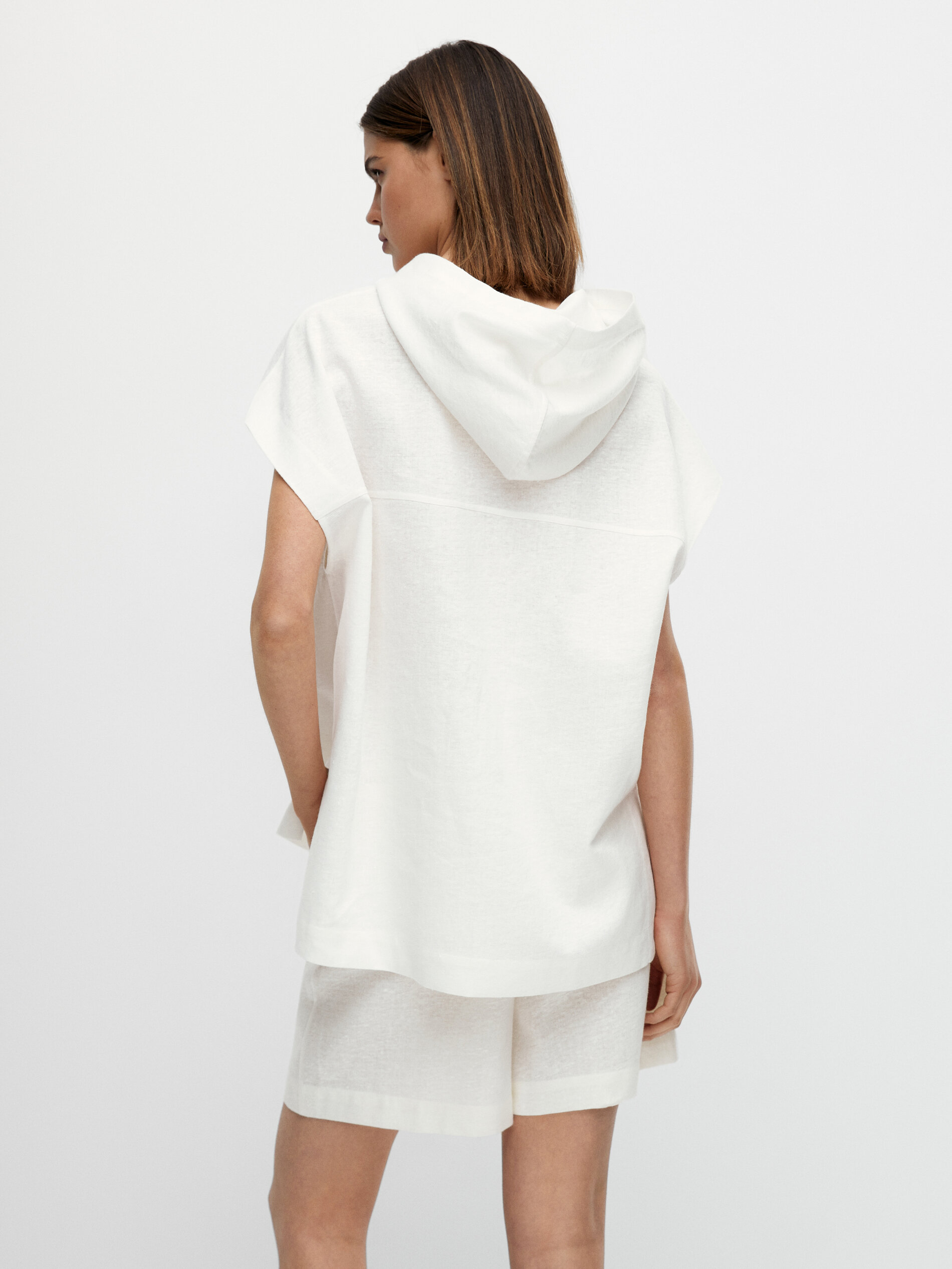 Sudadera sin mangas con capucha - Massimo Dutti España