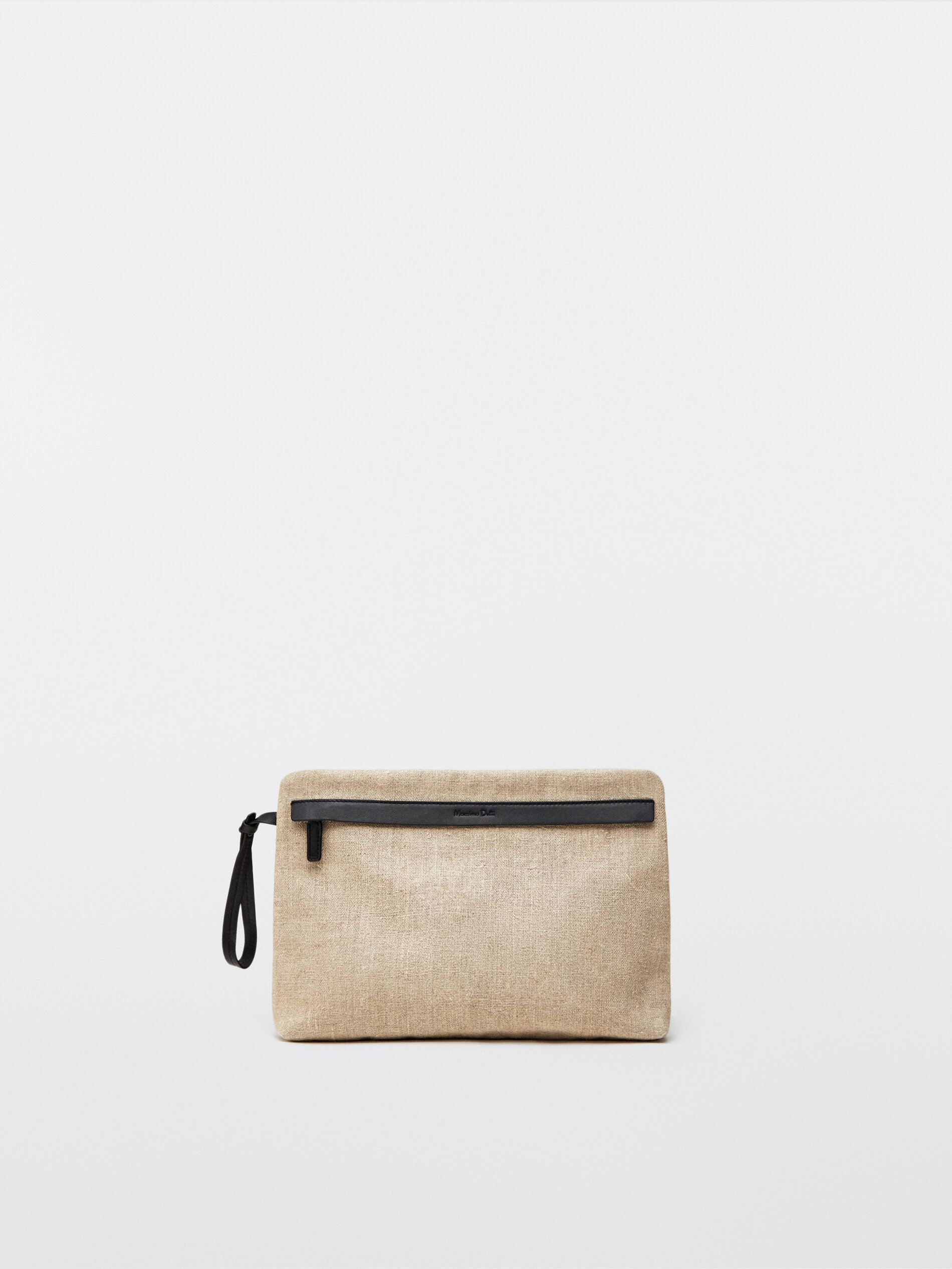 massimo dutti braided leather bolsa