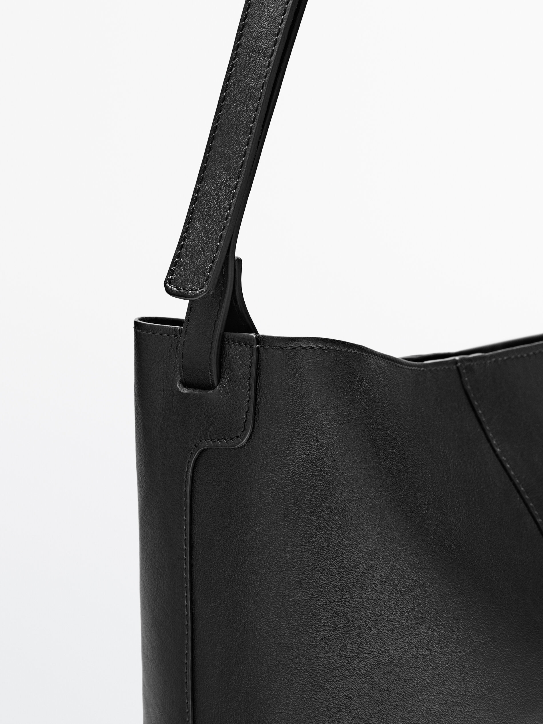 Bolso saco piel napa - Massimo Dutti España