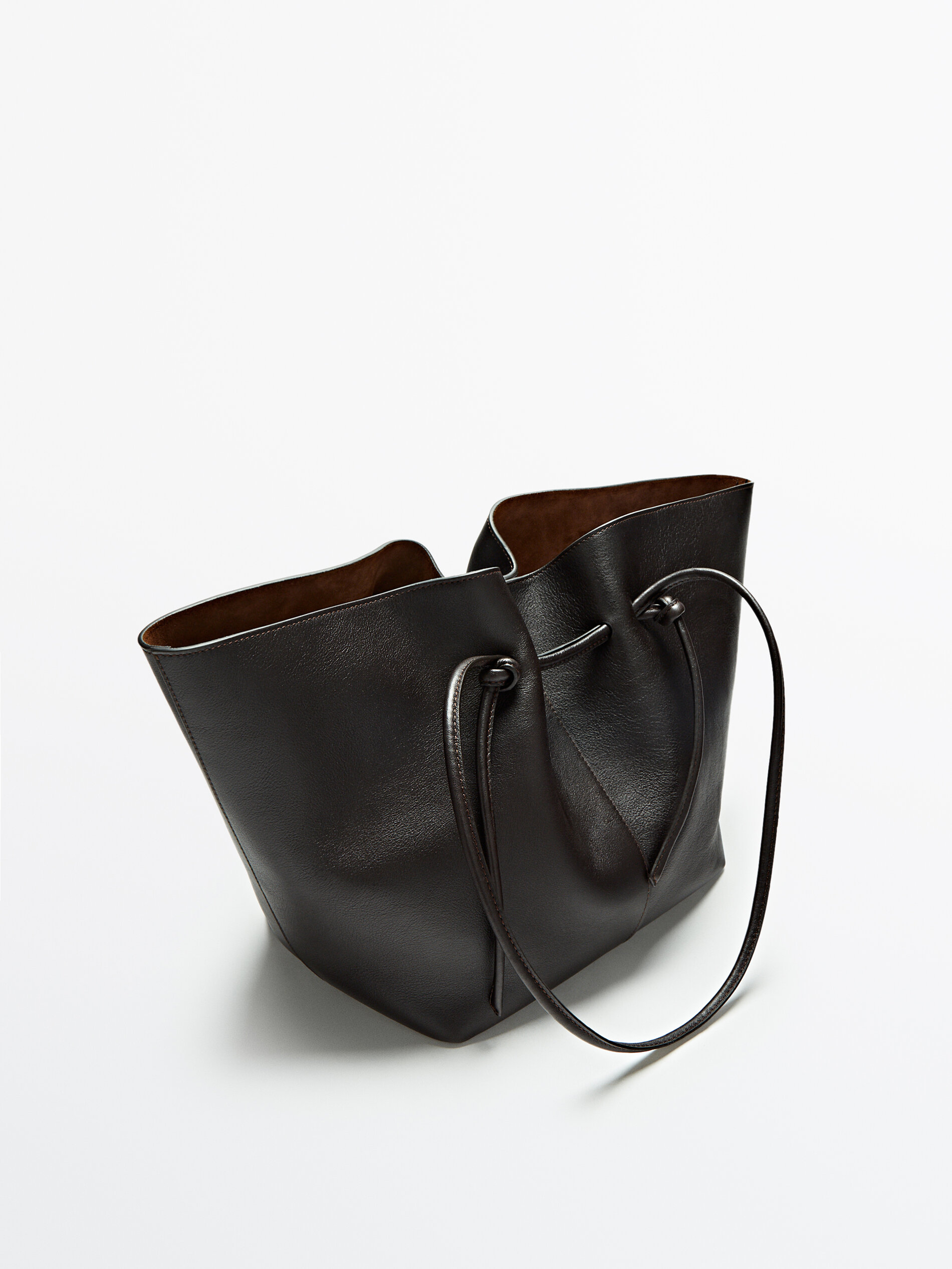 Bolso shopper piel napa - Massimo Dutti España