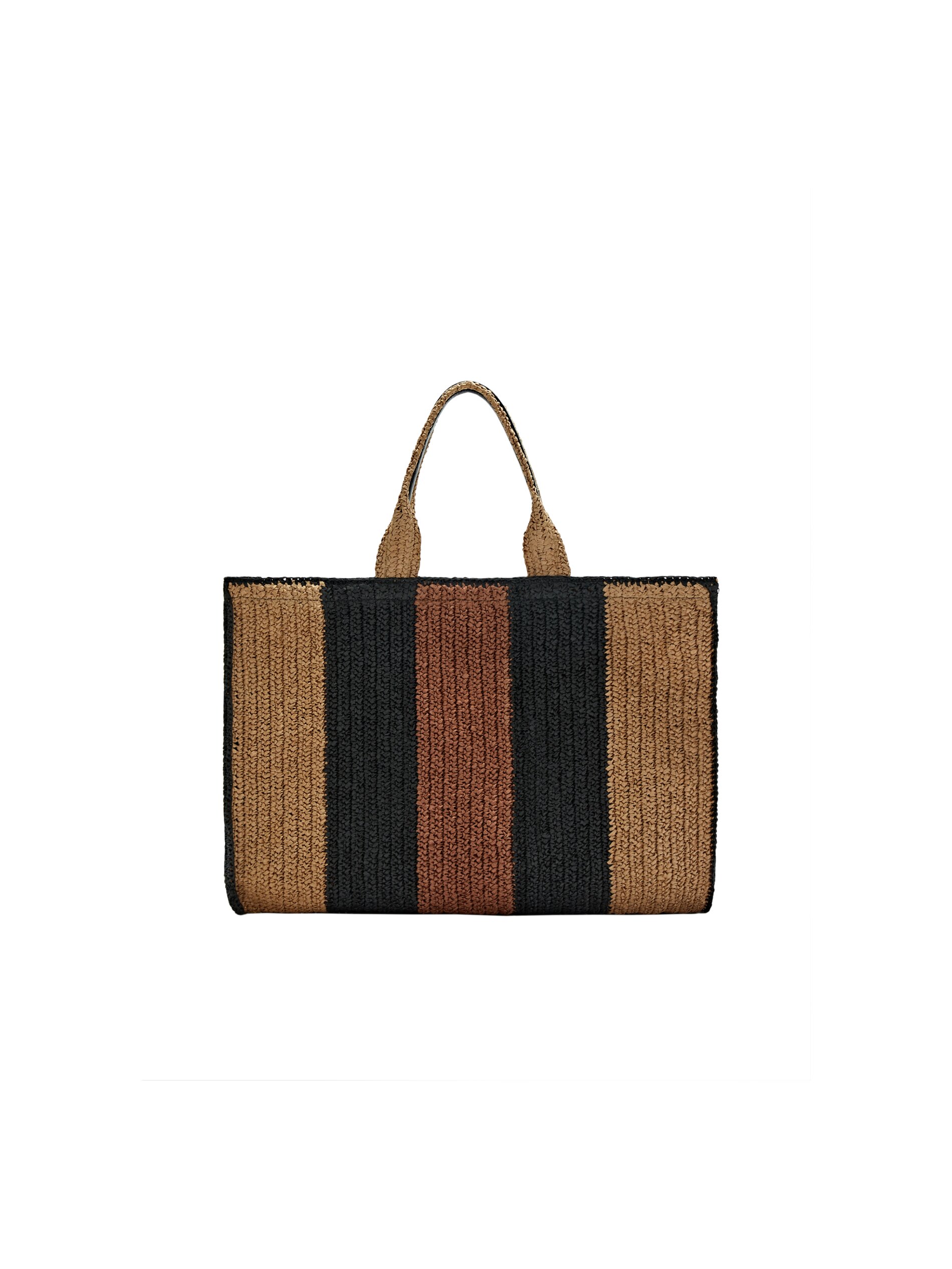 massimo dutti braided leather bolsa