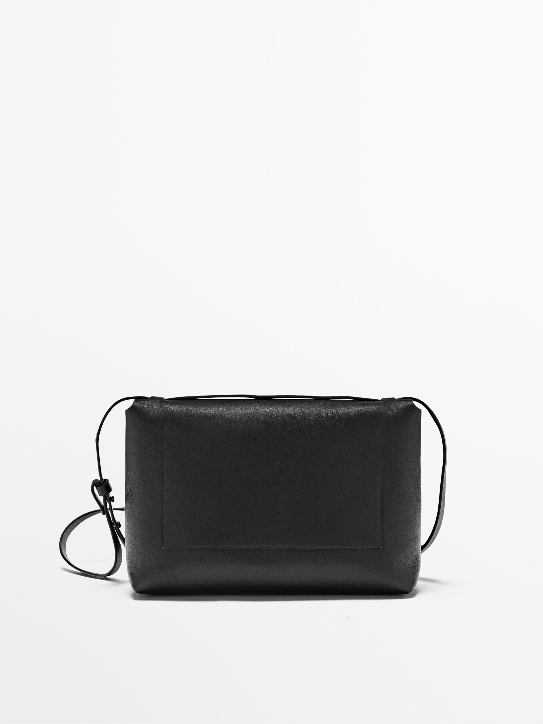 Bolso bandolera piel - Massimo Dutti España