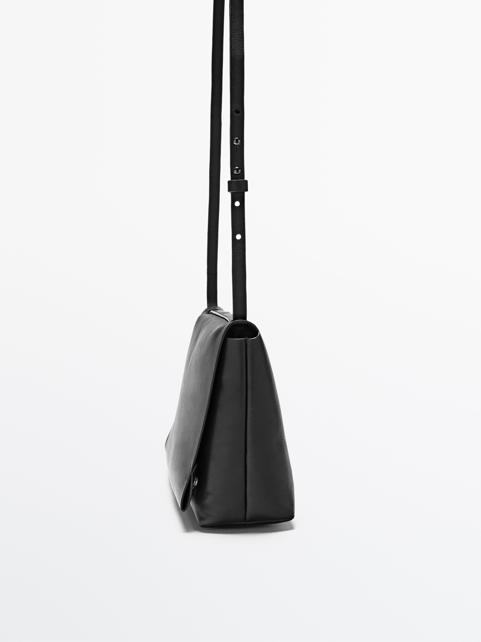 Bolso bandolera piel - Massimo Dutti España