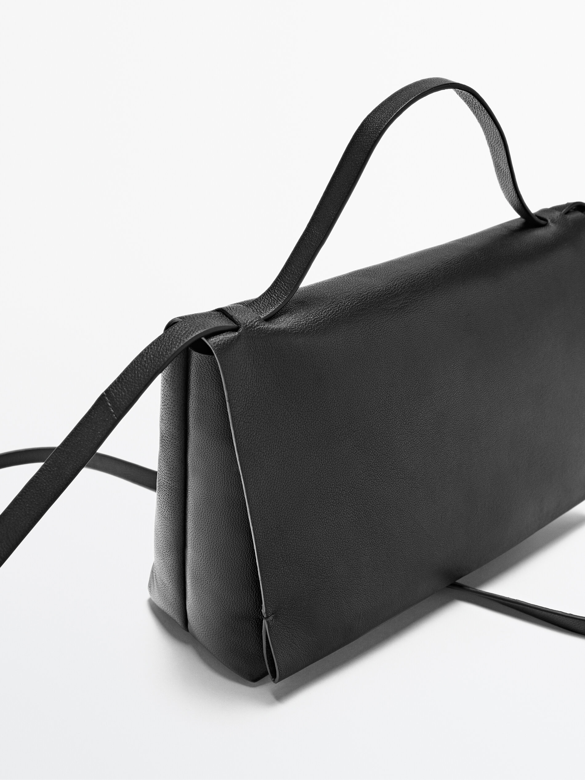 Bolso bandolera piel - Massimo Dutti España