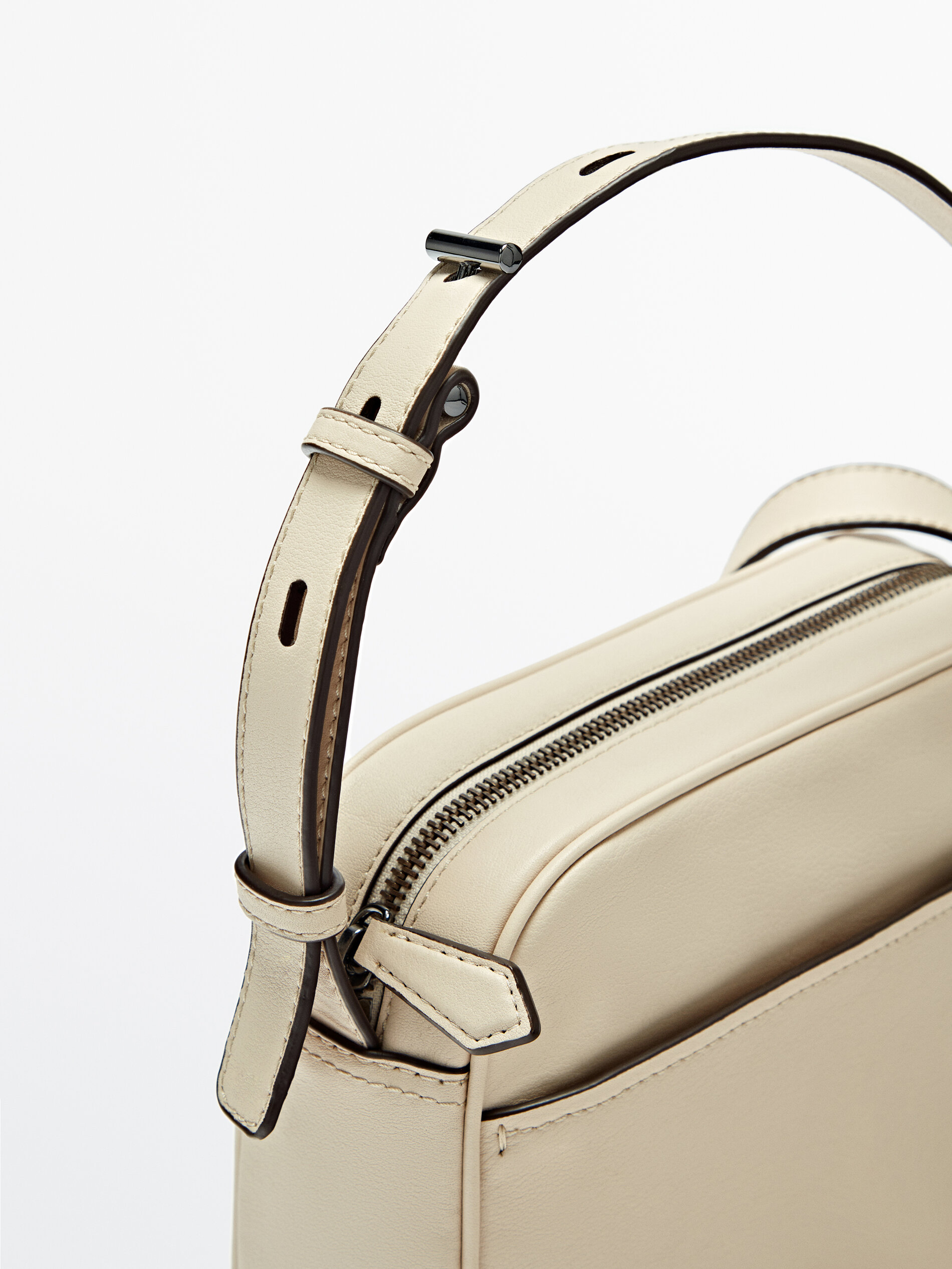 Bolso bandolera piel - Massimo Dutti España