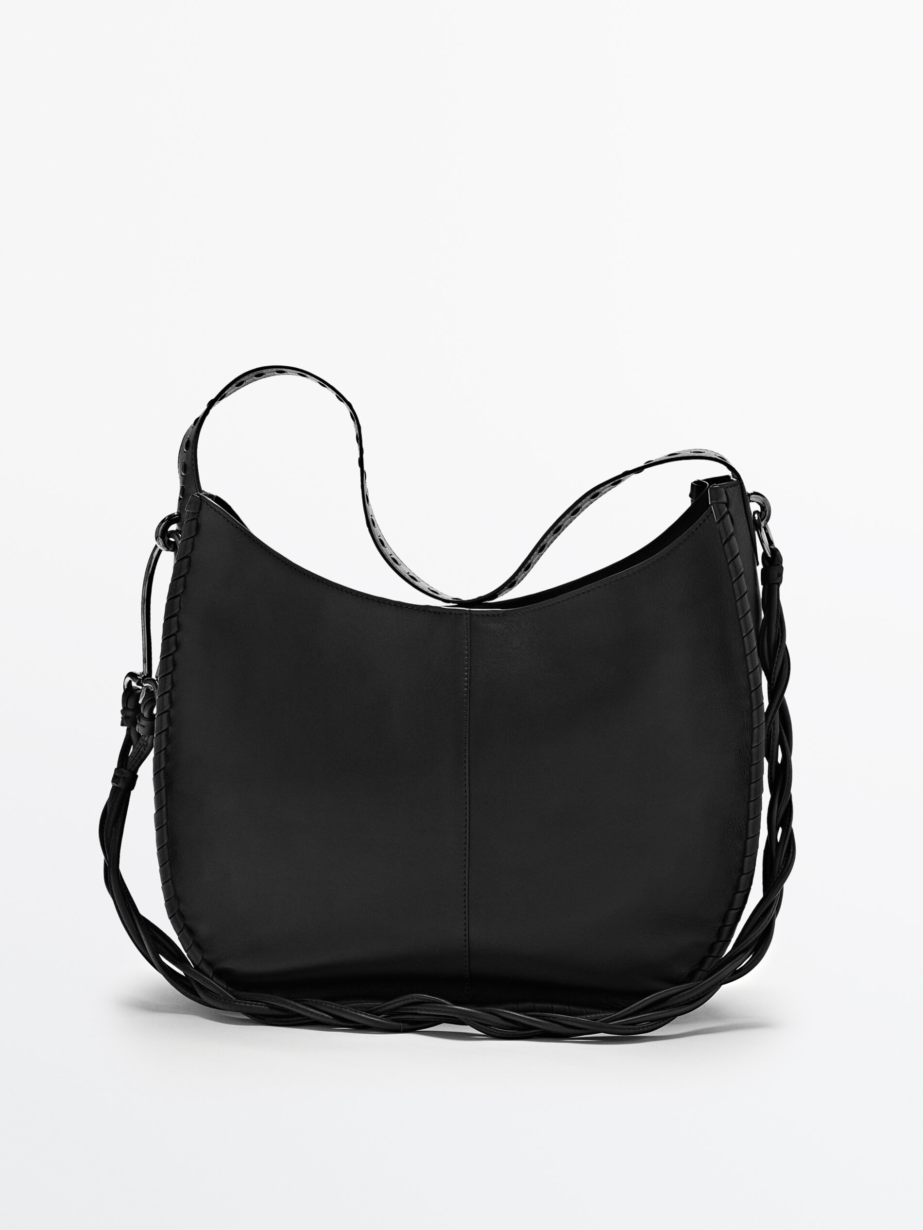 Bolso grande piel + bolso interior Limited Edition - Massimo Dutti España