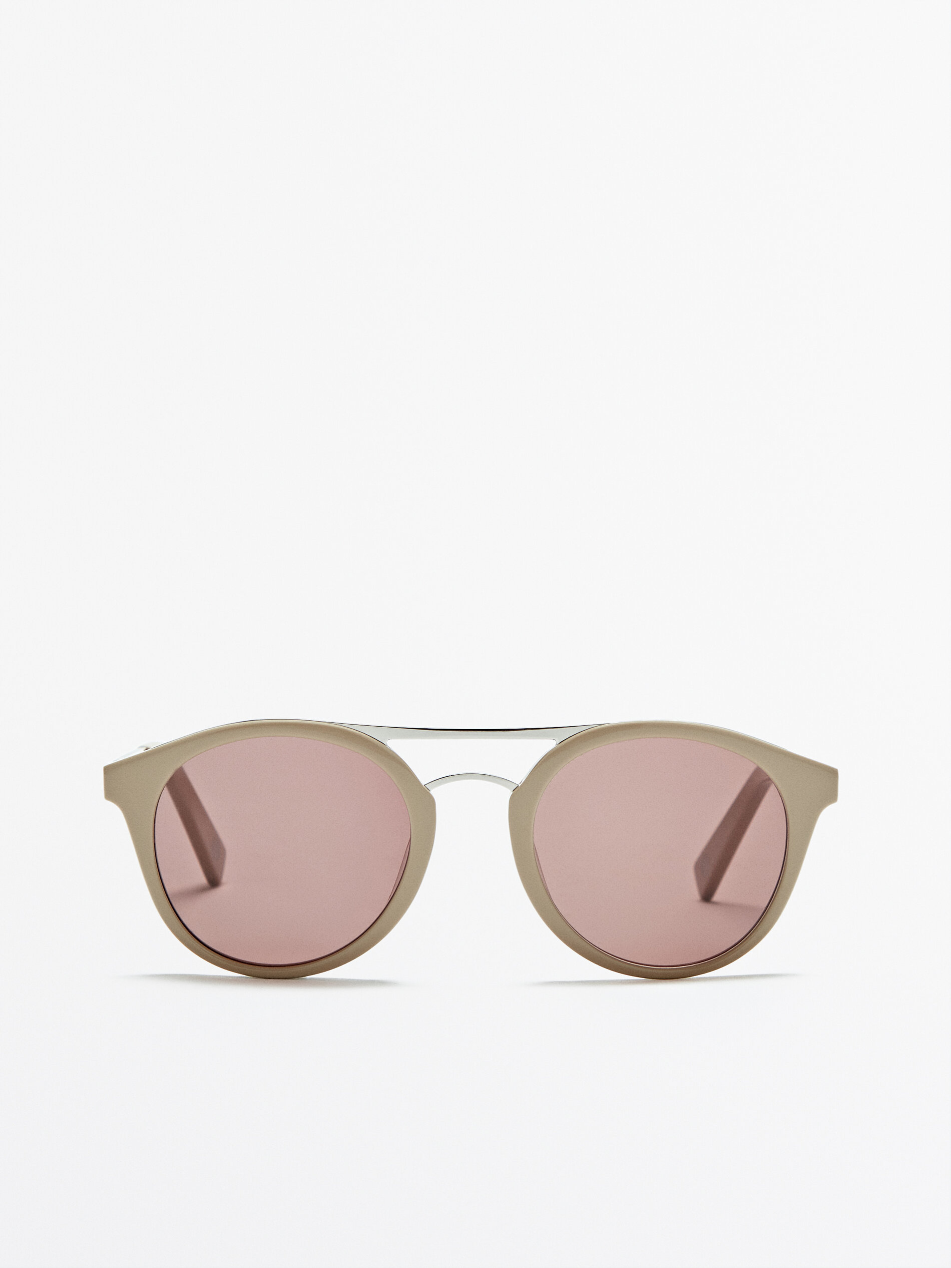 Gafas de sol redondas puente metal - Massimo Dutti España