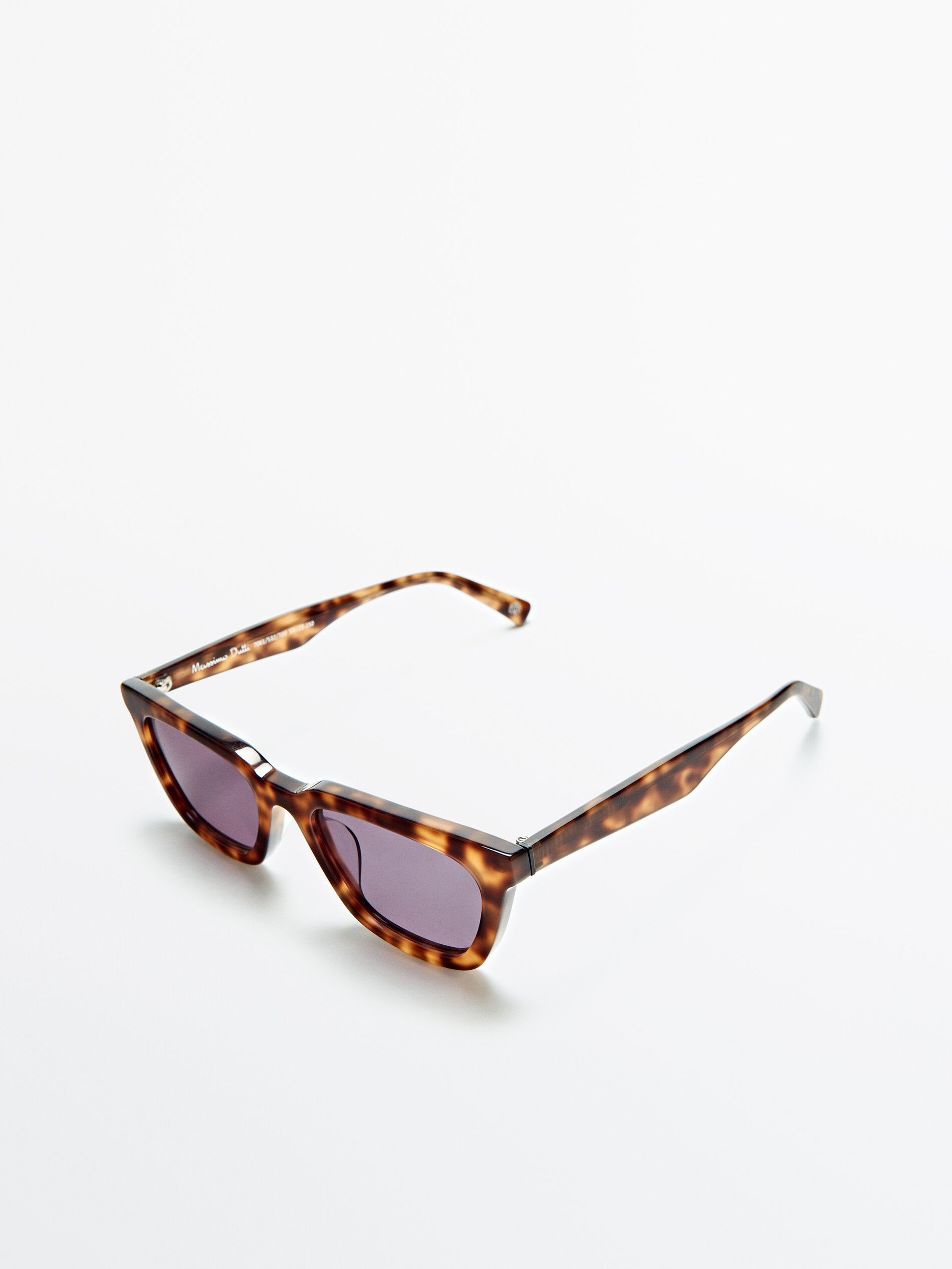 Occhiali da sole con montatura in acetato effetto tartaruga - Massimo Dutti  Italia