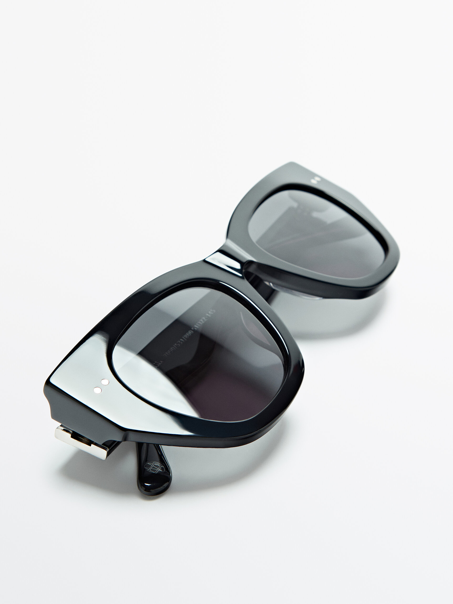 Gafas de sol de pasta negras - Massimo Dutti España