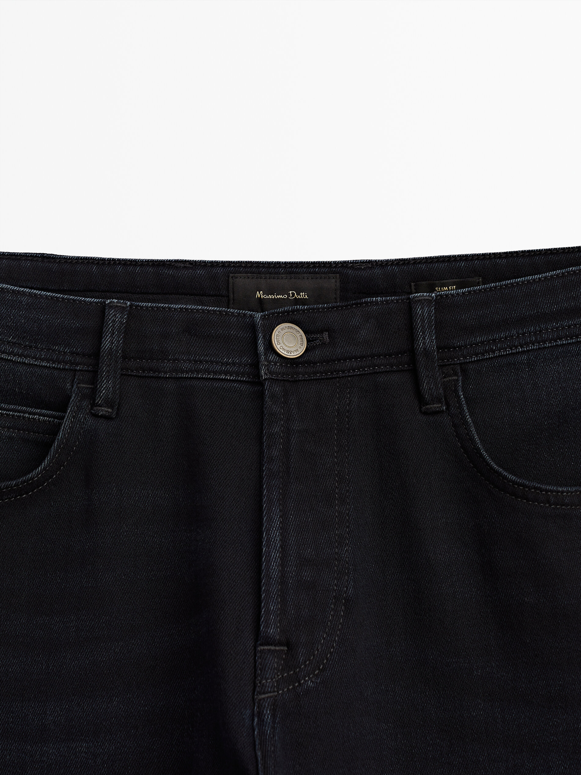 Slim-Fit-Jeans in Blauschwarz - Massimo Dutti Switzerland