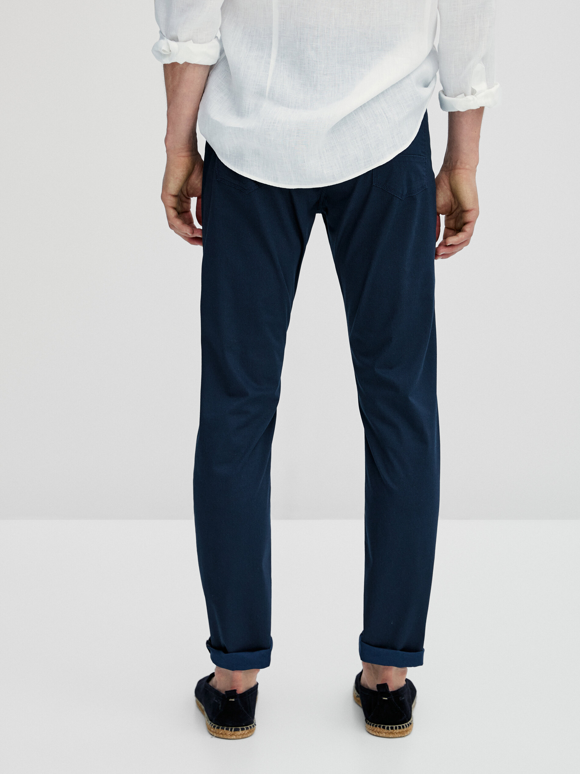 Pantalón tejanero estructura slim fit - Massimo Dutti España
