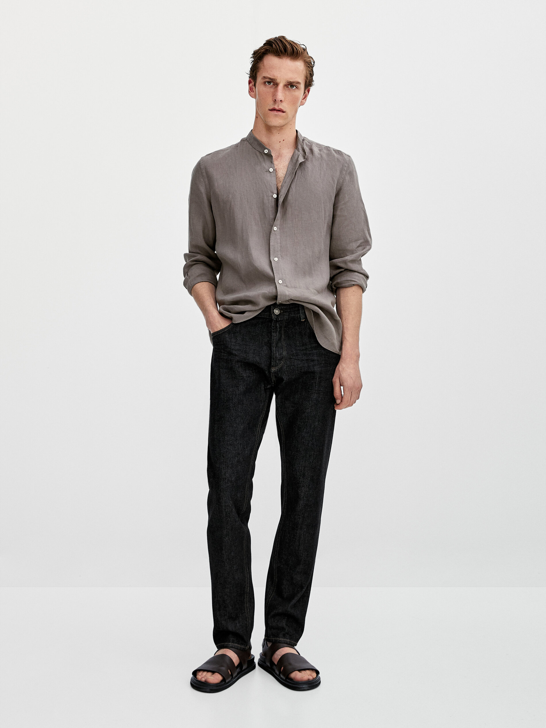 Pantalón vaquero selvedge slim fit - Massimo Dutti España
